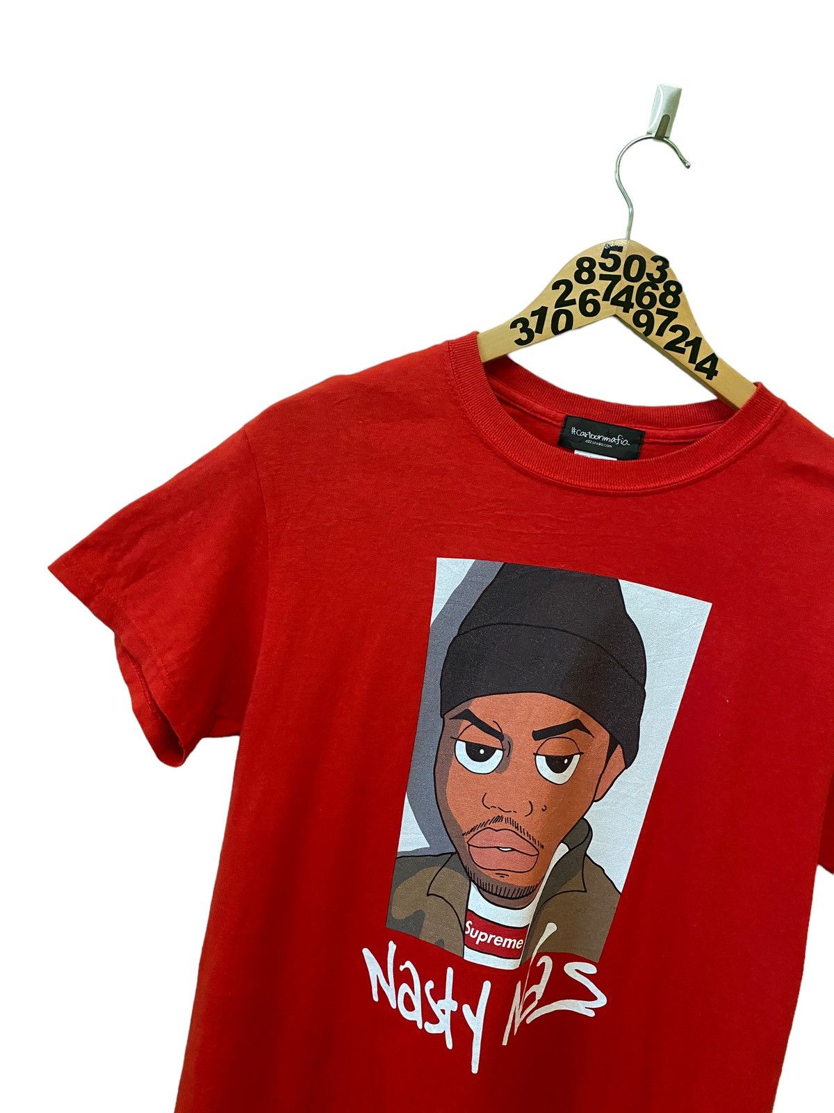 Hanes 💥 Rare Nasty Nas Photo Cartoon Mafia Tshirt Size US XS / EU 42 / 0 - 4 Thumbnail