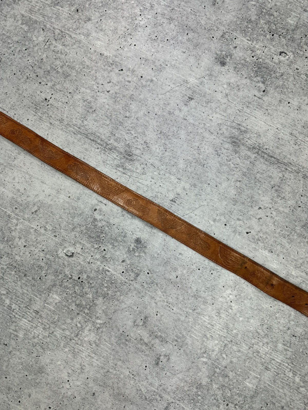 Harley Davidson Vintage Harley Davidson 90’s Y2K Monogram Logo Leather Belt Size ONE SIZE - 7 Thumbnail
