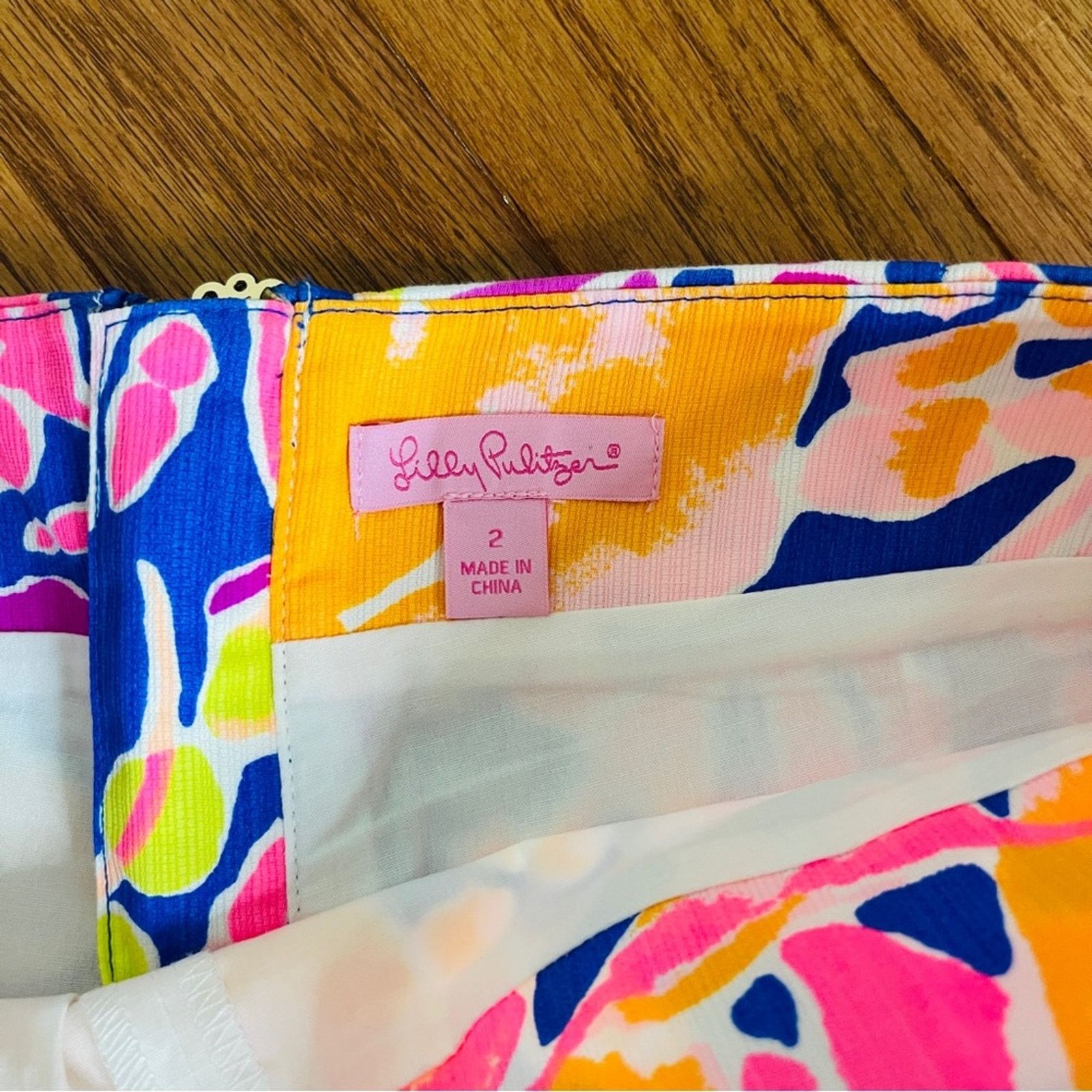 Lilly Pulitzer Lilly Pulitzer Marigold Catch And Release Skort Size 26" / US 2 / IT 38 - 4 Thumbnail