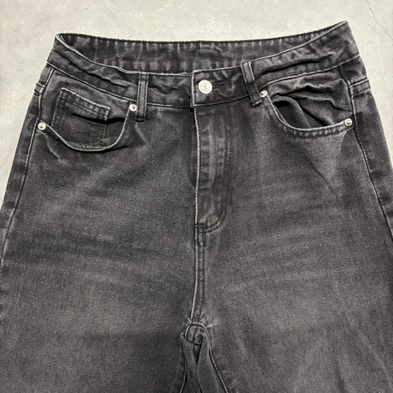 Vintage Crazy Vintage Y2K/2000s Baggy Black Ripped Goth Grunge Denim Jeans! Size US 28 / EU 44 - 2 Thumbnail