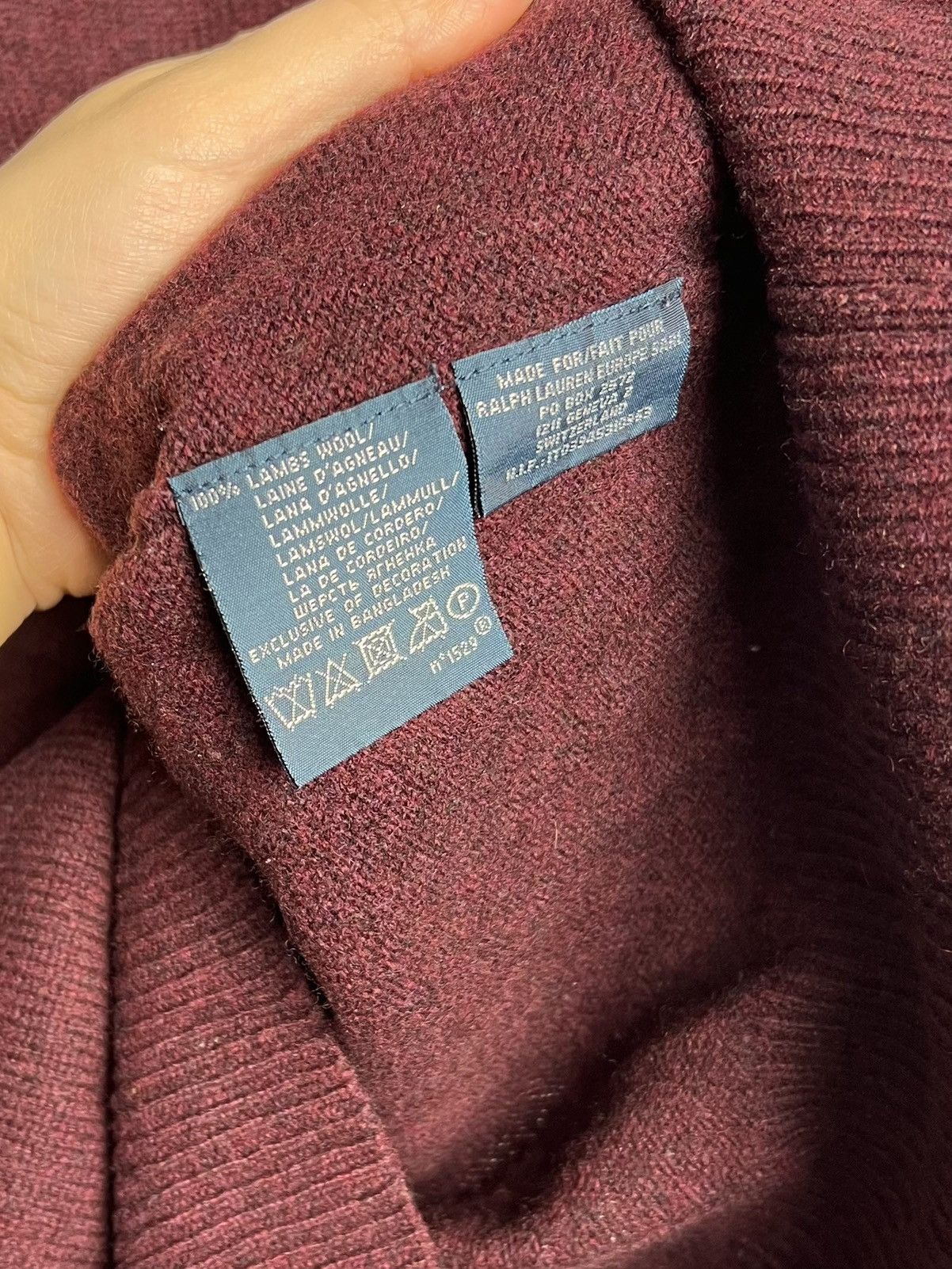 Polo Ralph Lauren × Ralph Lauren Sweater Polo Ralph Lauren 100% Lambs Wool sweter vintage Size US L / EU 52-54 / 3 - 3 Thumbnail