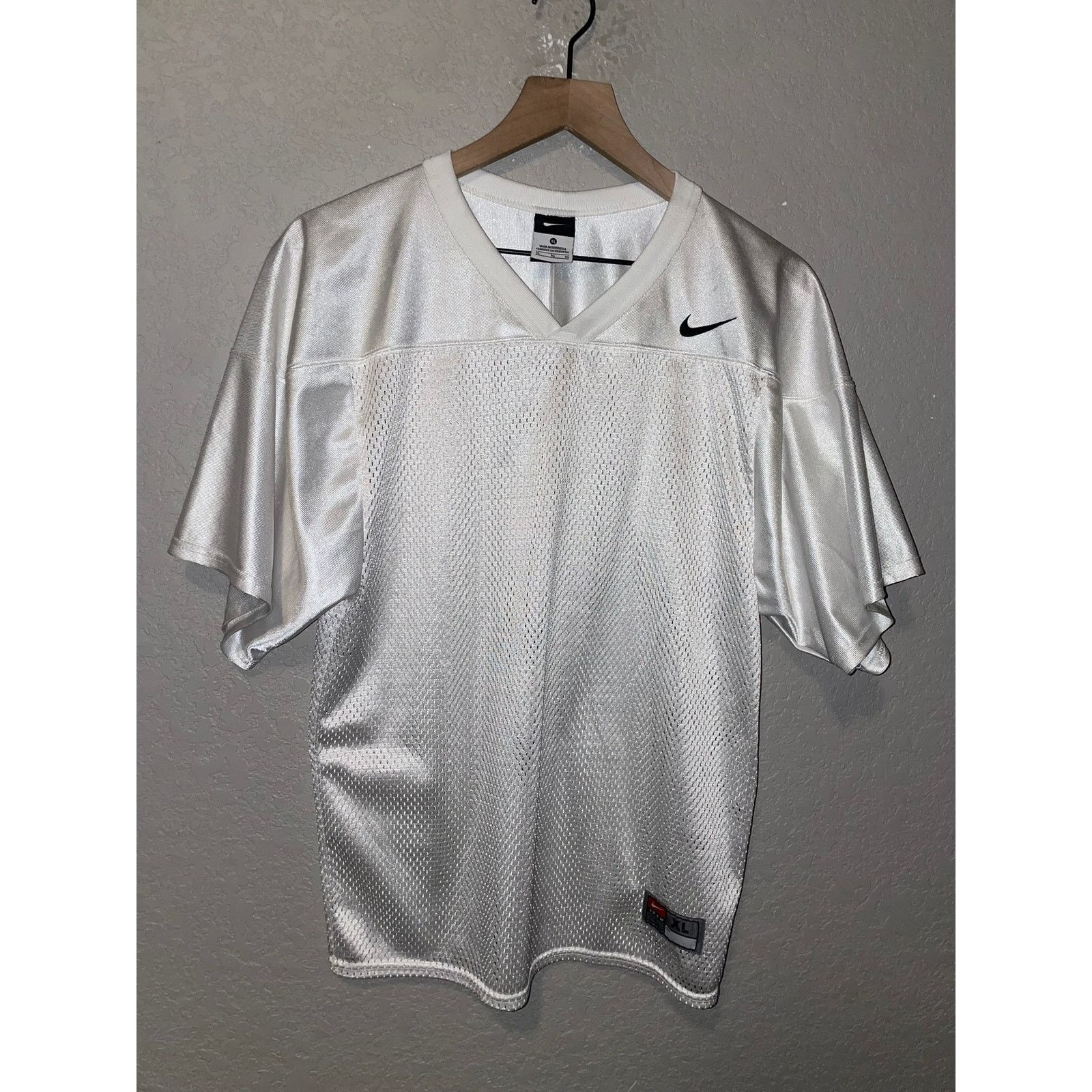Nike Y2K Youth Nike White Jersey Active Top Practice Kid's XL Size US XL / EU 56 / 4 - 1 Thumbnail