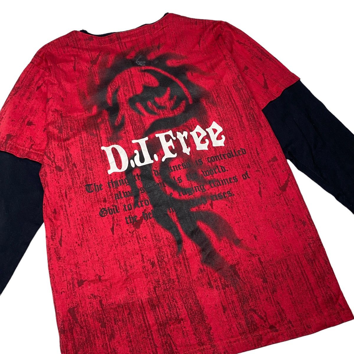 Hysteric Glamour 2000's D.J.Free Tribal Poem Longsleeve Size US S / EU 44-46 / 1 - 4 Thumbnail