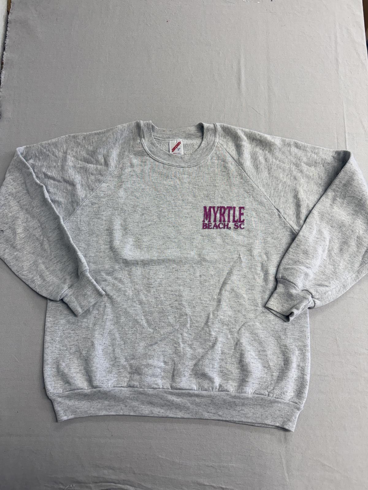 Jerzees Vintage 80s Myrtle Beach South Carolina Crewneck - L Size US L / EU 52-54 / 3 - 1 Thumbnail