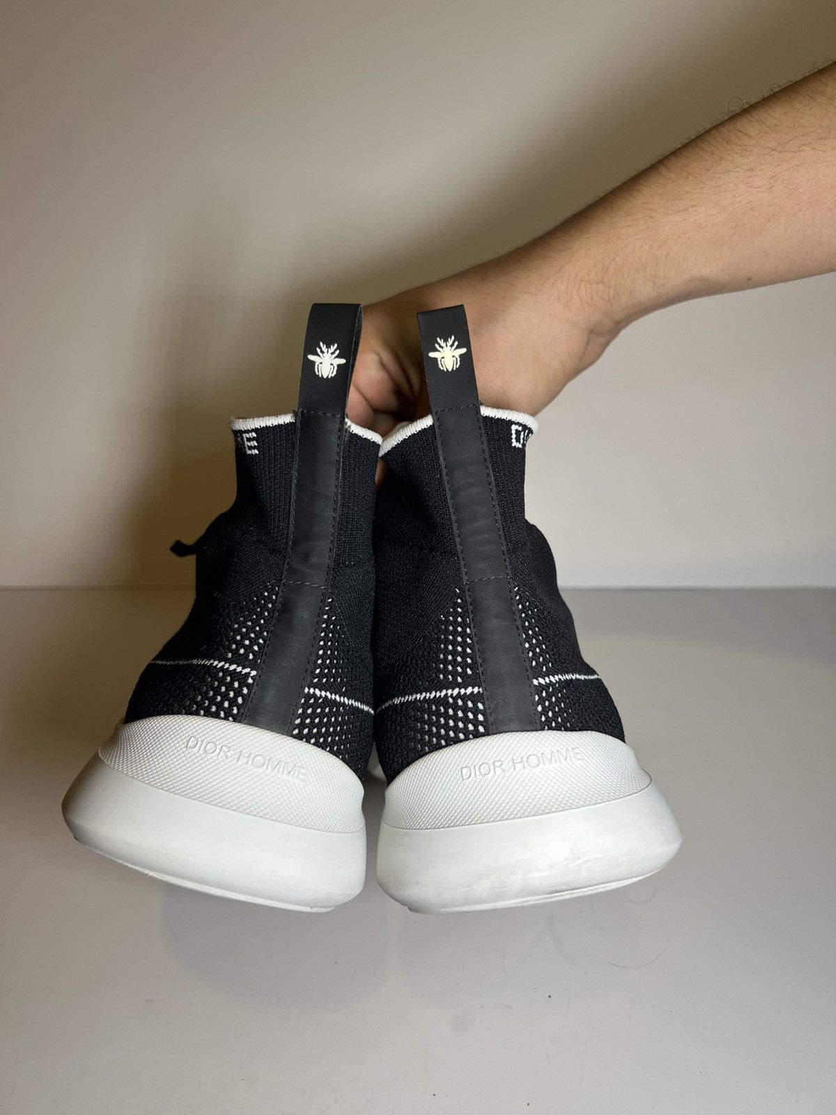 Dior Men Dior Homme B21 Sock high-top sneaker black knit fabric Size US 11 / EU 44 - 7 Thumbnail