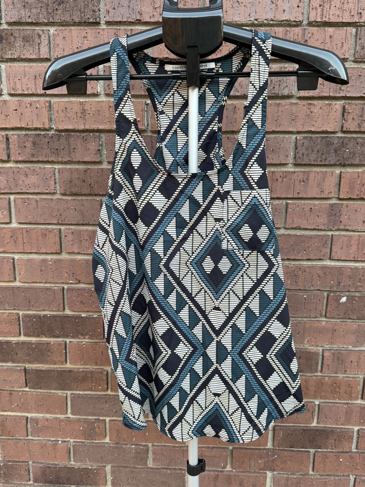 Other Collective Concepts Geometric Pattern Tank Top Sleeveless Size S / US 4 / IT 40 - 1 Thumbnail