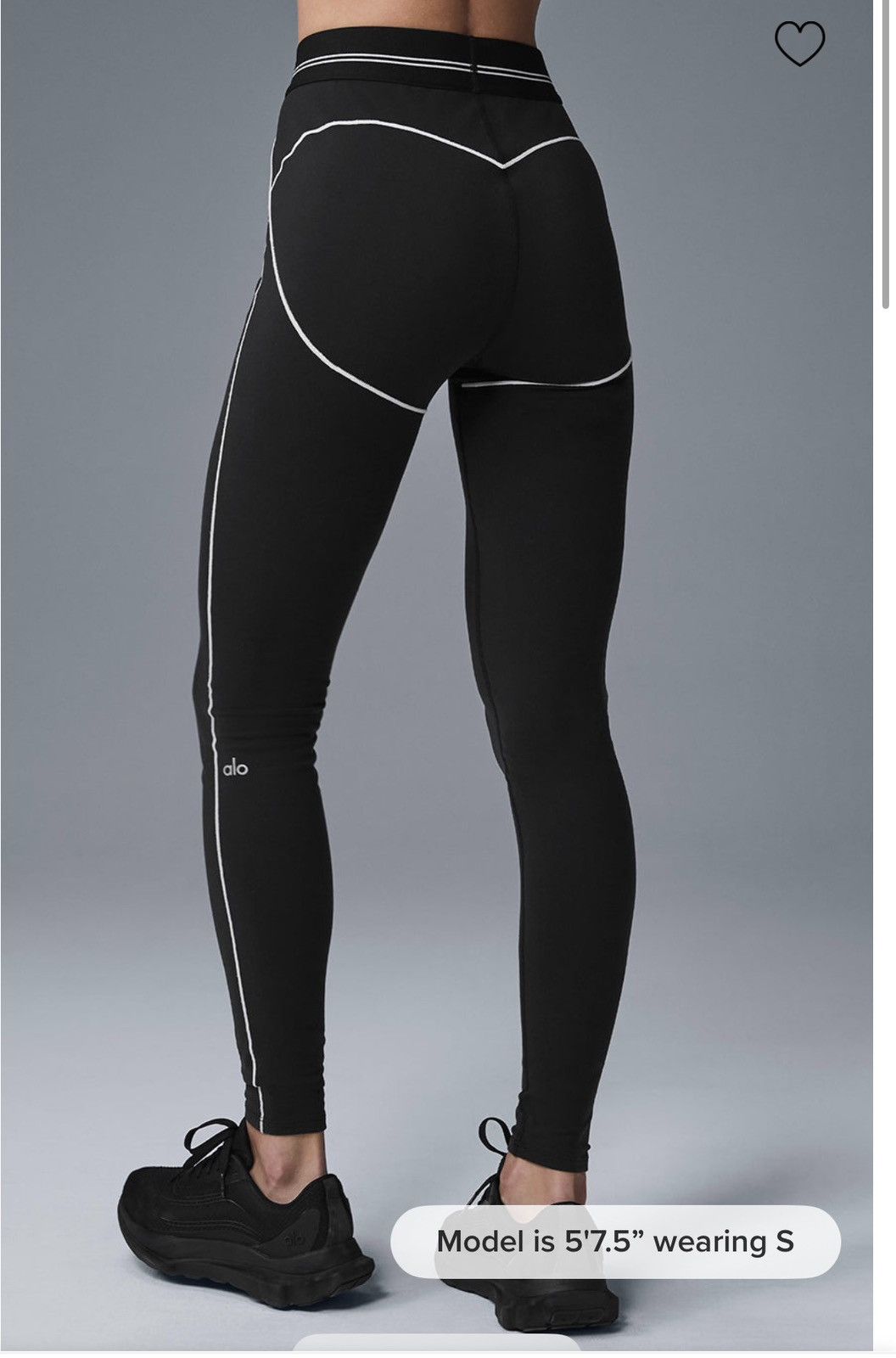 Alo Yoga Alo AirBrush High-Waist Heart Throb Legging Size 25" / US 0 / IT 36 - 3 Thumbnail