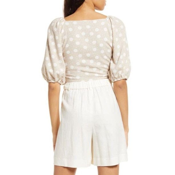 Other Vero Moda Women's Jesmilo Short Sleeve Crop Top In Silver Li Size XS / US 0-2 / IT 36-38 - 2 Thumbnail
