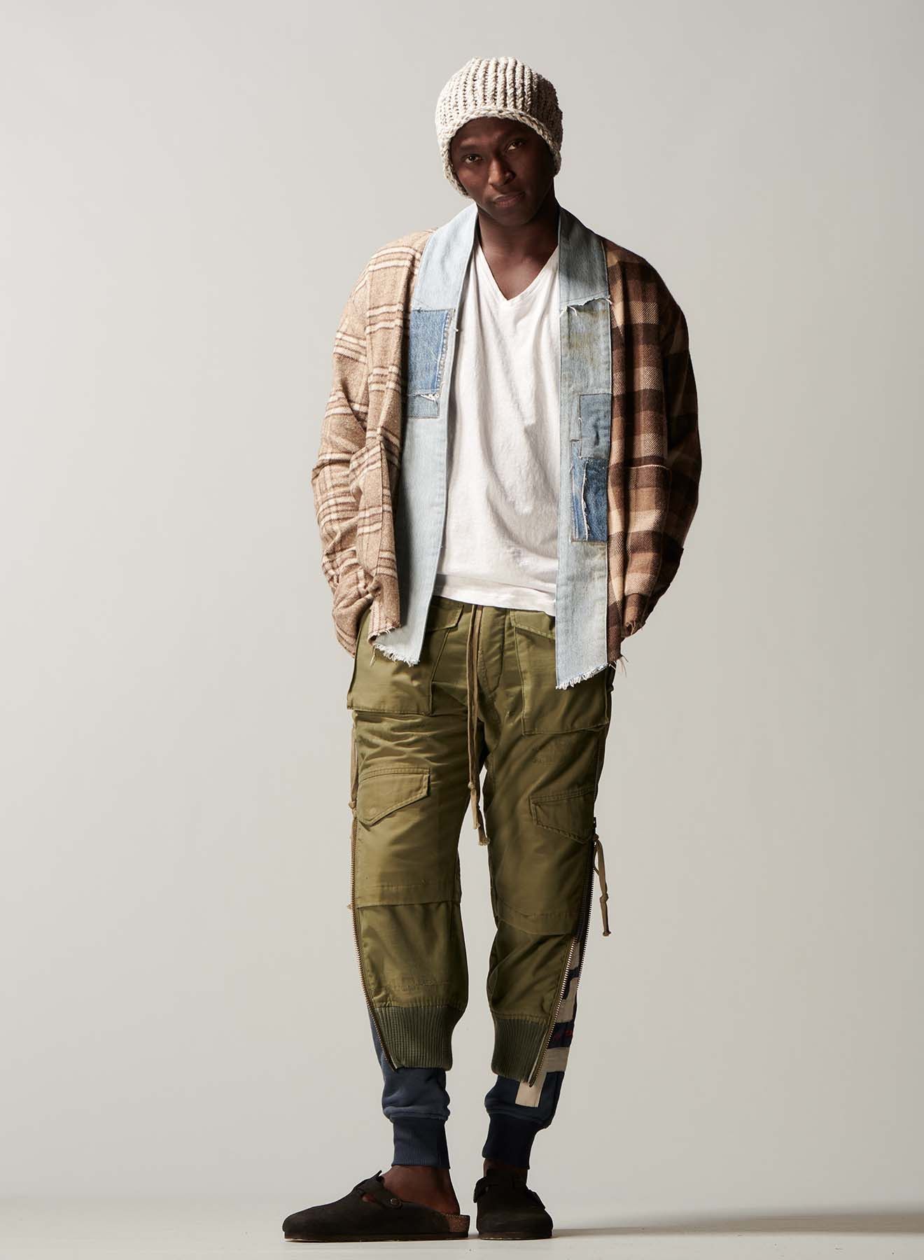 Greg Lauren Greg Lauren Brown Split GL 1 Kimono Jacket Size US S / EU 44-46 / 1 - 4 Thumbnail