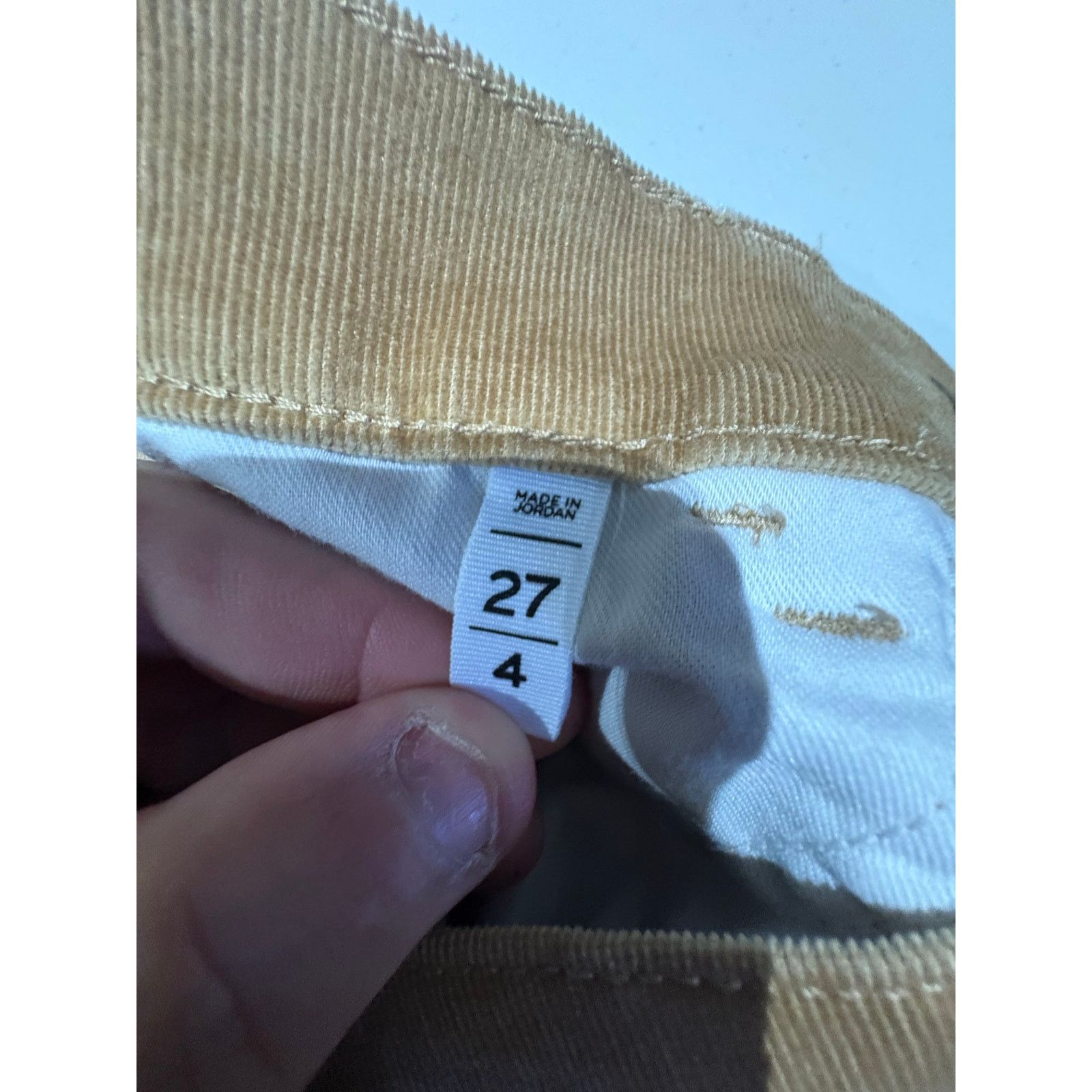 Loft LOFT Women’s Tan Corduroy Pants Size 4 Slim Straight Size 27" / US 4 / IT 40 - 3 Thumbnail