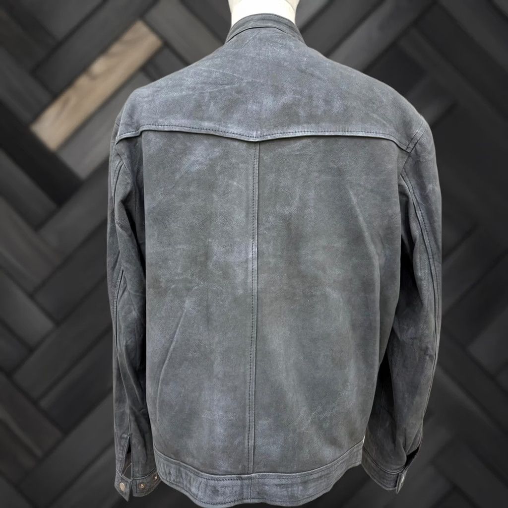 Vintage Men's Italian Sheepskin Leather Jacket Premium Soft Black Coat L Size US L / EU 52-54 / 3 - 1 Thumbnail