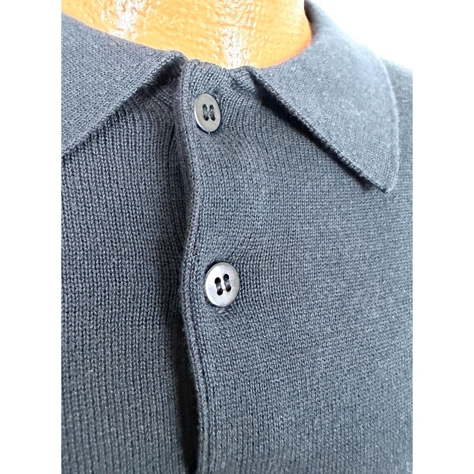 Vintage VINTAGE Munsingwear Polo Shirt Men XL Black Knit Embroidered Golf Cotton Polo Shirt XL Men Black Vintage Nike Size US XL / EU 56 / 4 - 5 Thumbnail