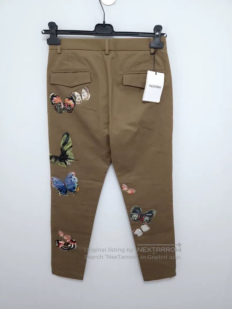 Valentino Valentino Butterfly embroidered trousers Size 48S - 2 Thumbnail