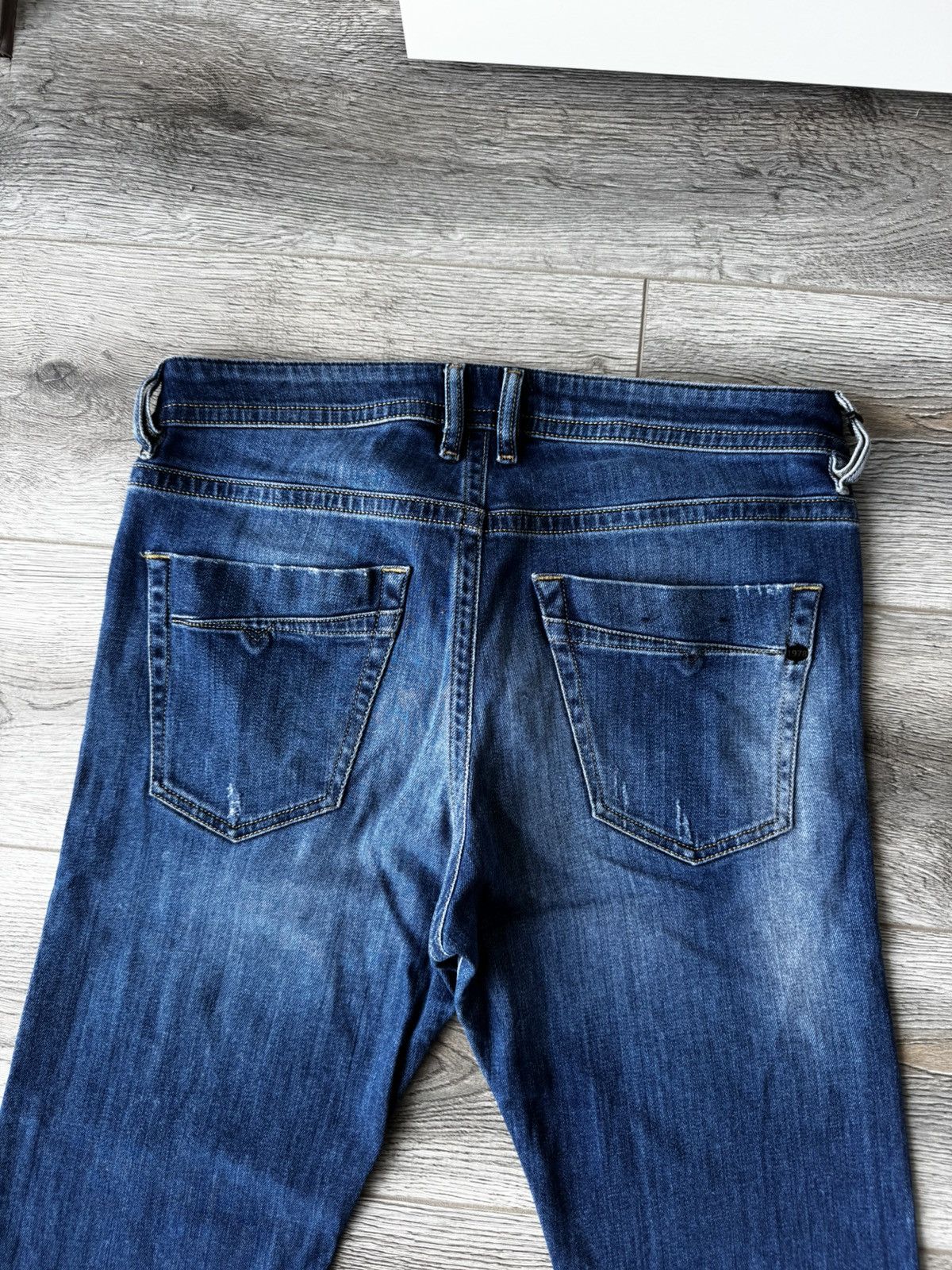 Diesel Diesel Akee Men's Blue Faded Jeans Size US 32 / EU 48 - 5 Thumbnail
