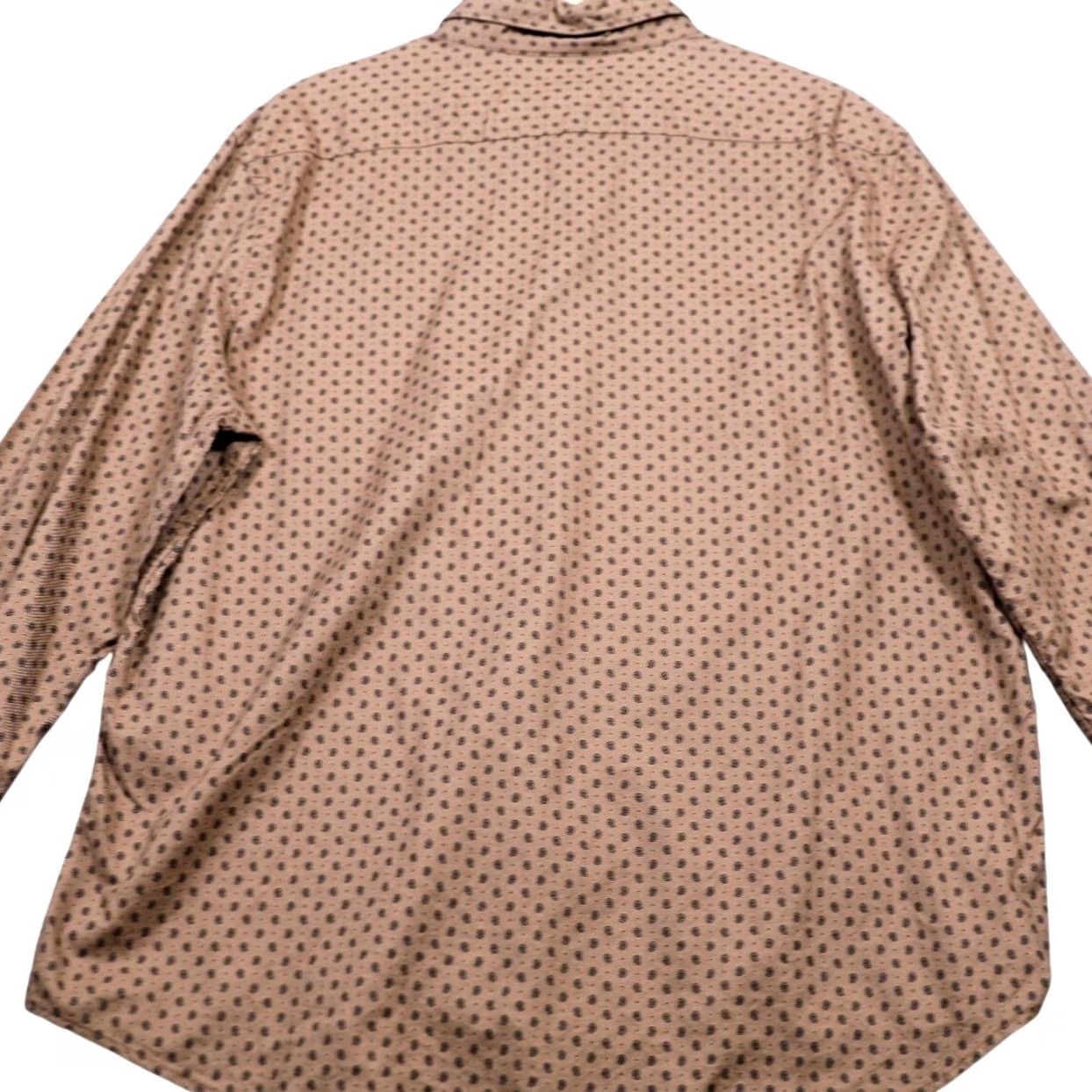 Express Express Mens Button-Up Shirt Brown Small Print Long Sleeve Collared XL Size US XL / EU 56 / 4 - 6 Thumbnail