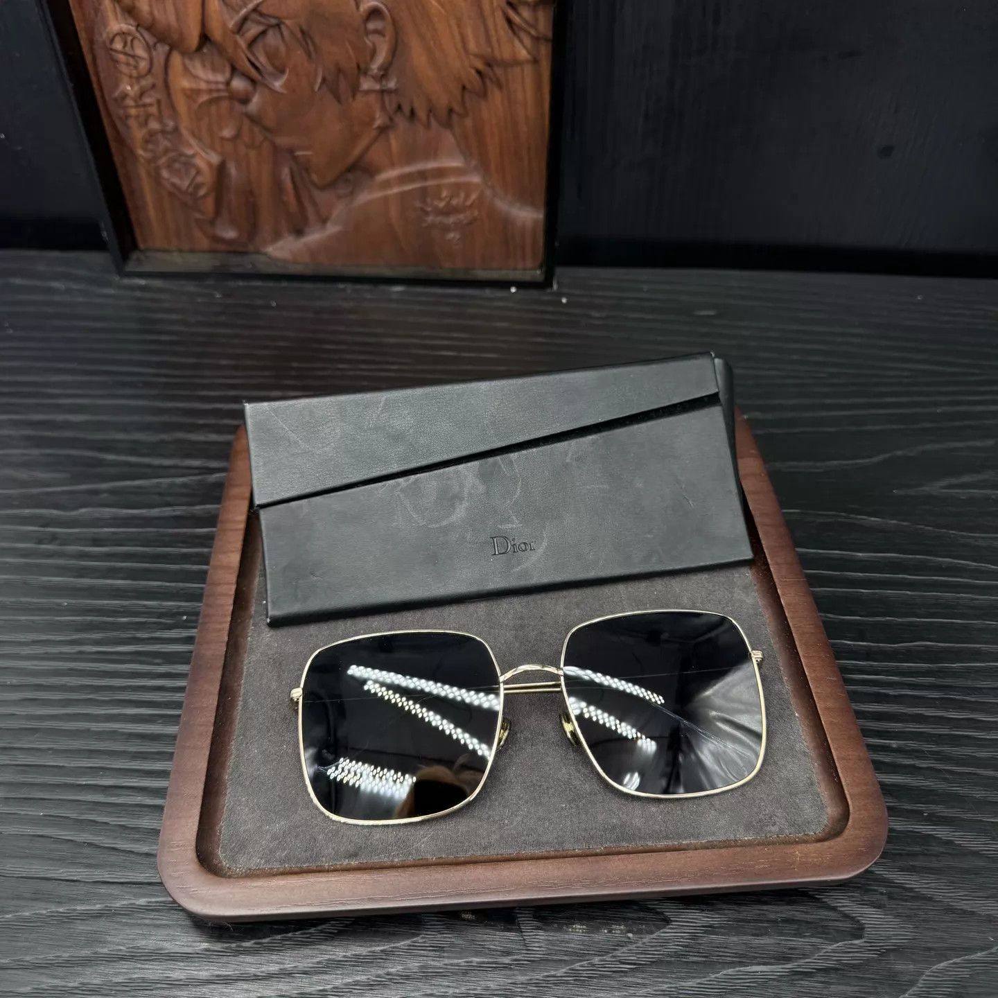 Dior Dior Square Frame Sunglasses (New, Original Case) Size ONE SIZE - 1 Thumbnail