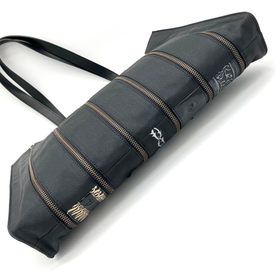 Jean Paul Gaultier JEAN PAUL GAULTIER Ruban Zip Tote Bag with Dragon Pattern Size ONE SIZE - 15 Thumbnail