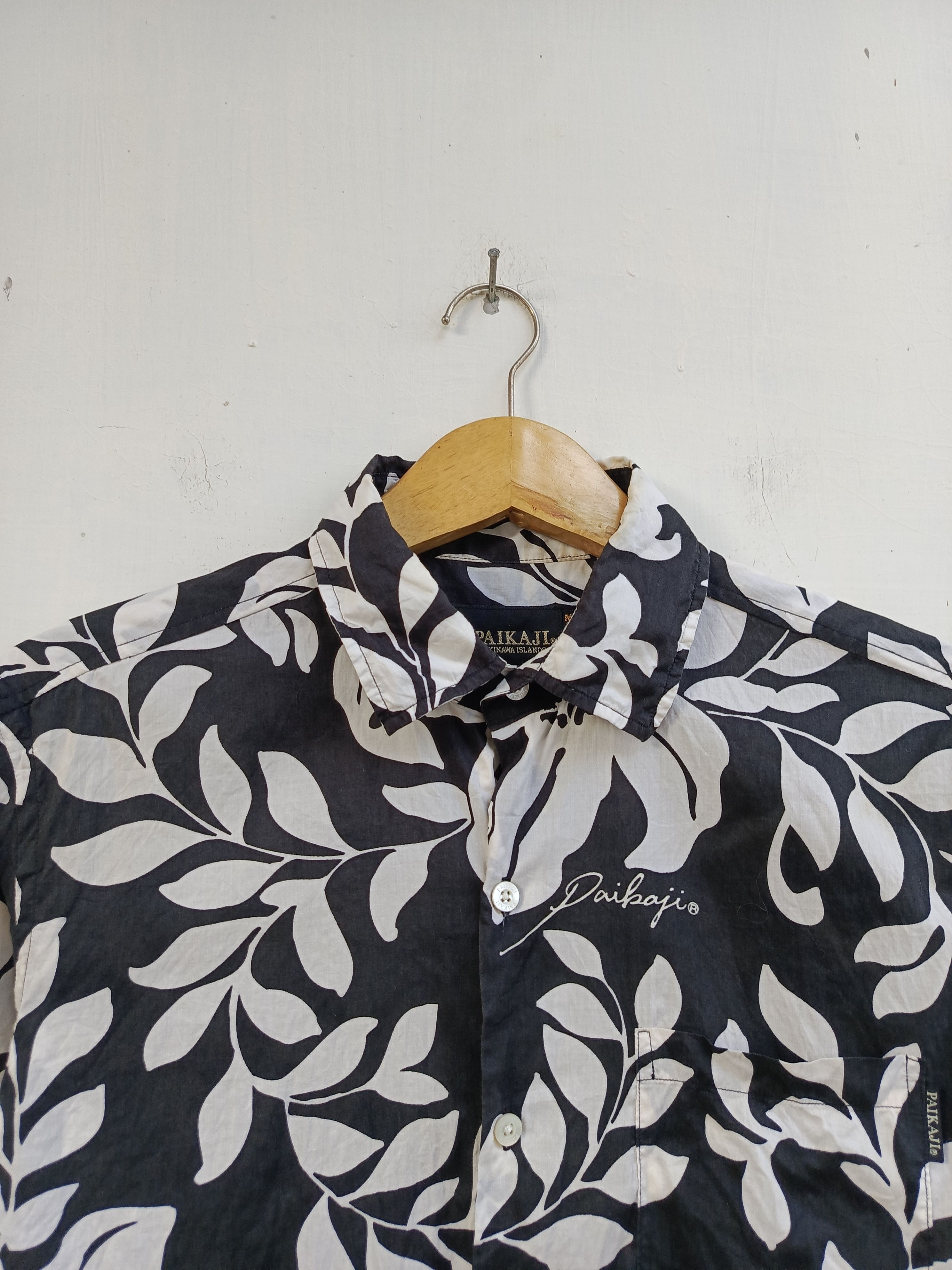 Japanese Brand Paikaji Japan Floral Button Up – Hawaiian Summer Shirt Size US M / EU 48-50 / 2 - 2 Thumbnail