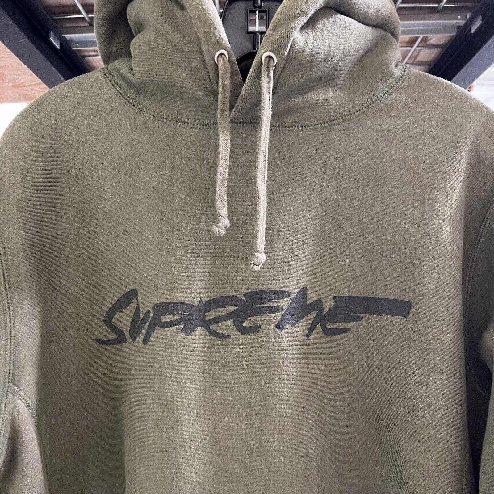 Supreme FW11 Supreme FUTURA Logo Hoodie Olive HOODED SWEATSHIRT 2011 Size US L / EU 52-54 / 3 - 1 Thumbnail