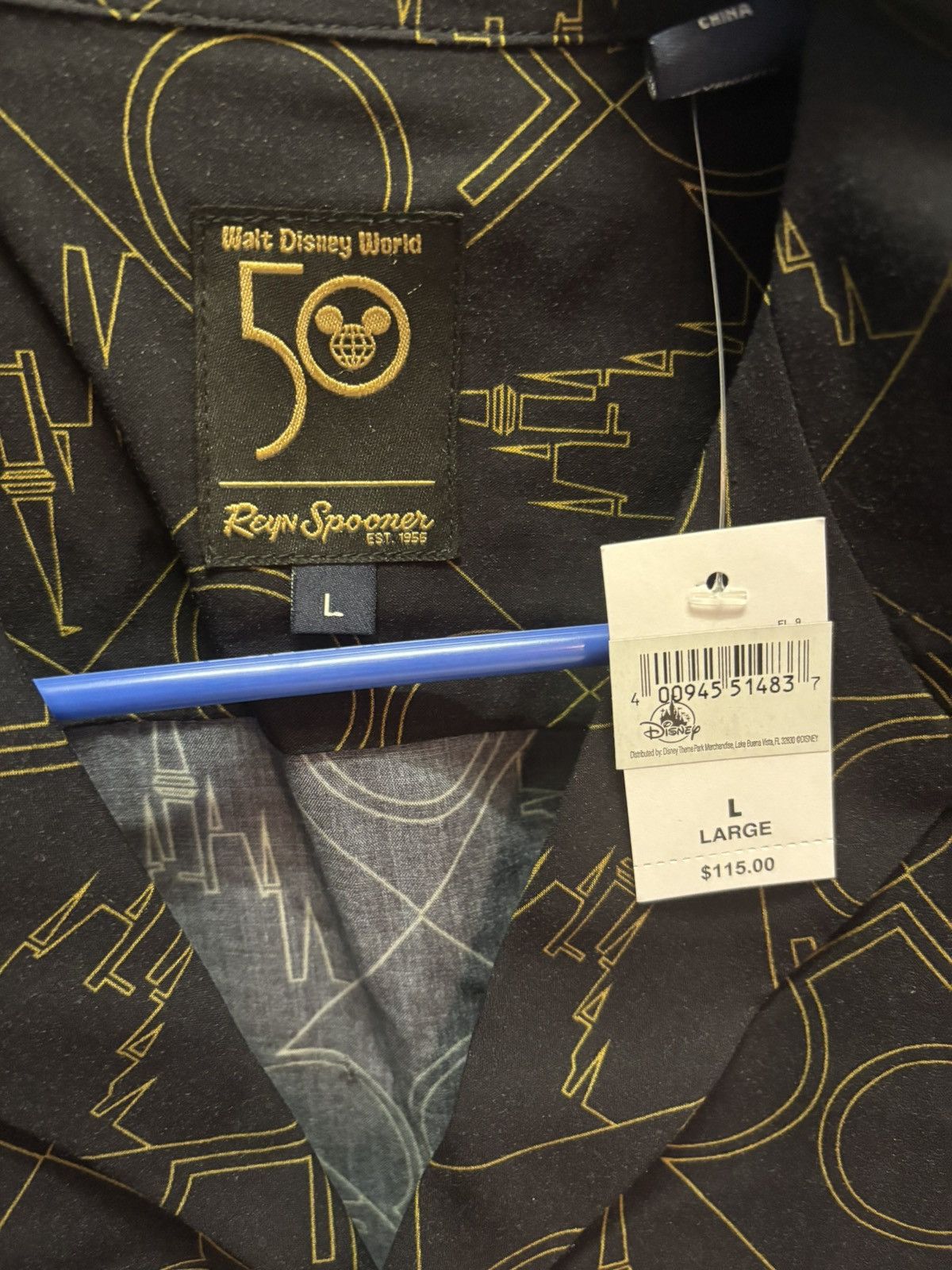 Disney Walt Disney World Collector 50th Anniversary Shirt (L) Size US L / EU 52-54 / 3 - 2 Thumbnail