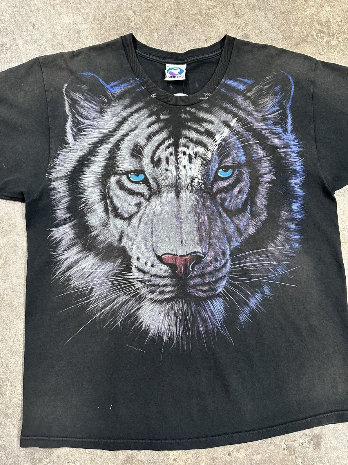 Liquid Blue Vintage 90s Liquid Blue Siberian Tiger Animal Nature T-Shirt Size US L / EU 52-54 / 3 - 3 Thumbnail