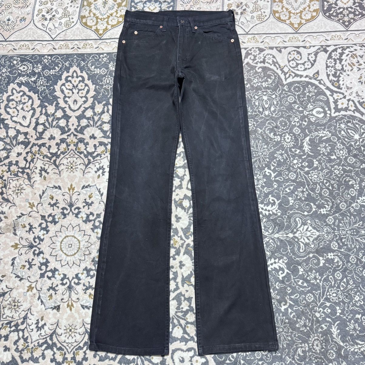 Levi's Vintage Levis 517 Black Denim Flare Jeans Hedi Slimane Size US 30 / EU 46 - 3 Thumbnail