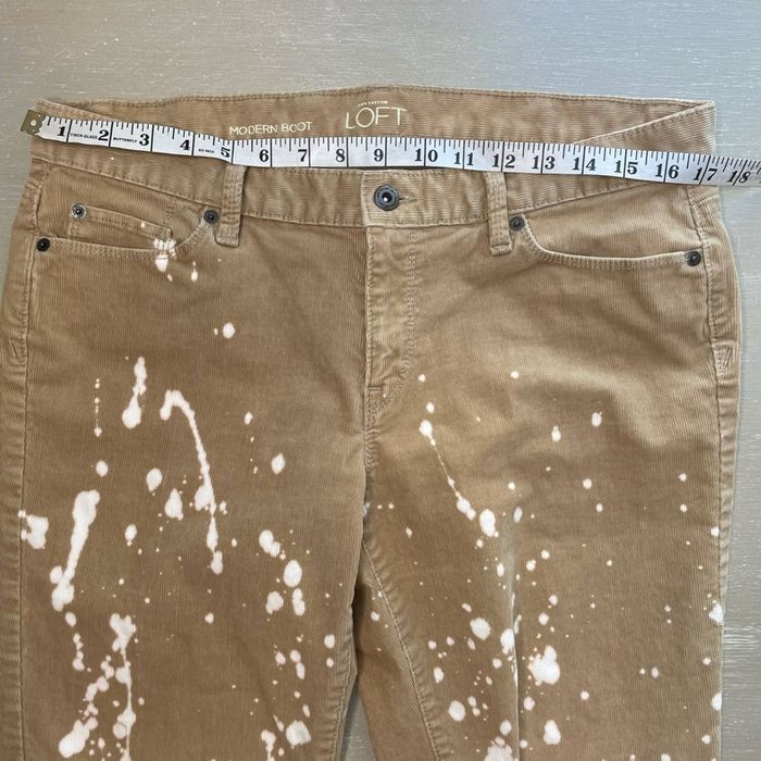 Loft Reworked ombré bleached LOFT bootcut corduroy jeans Grailed