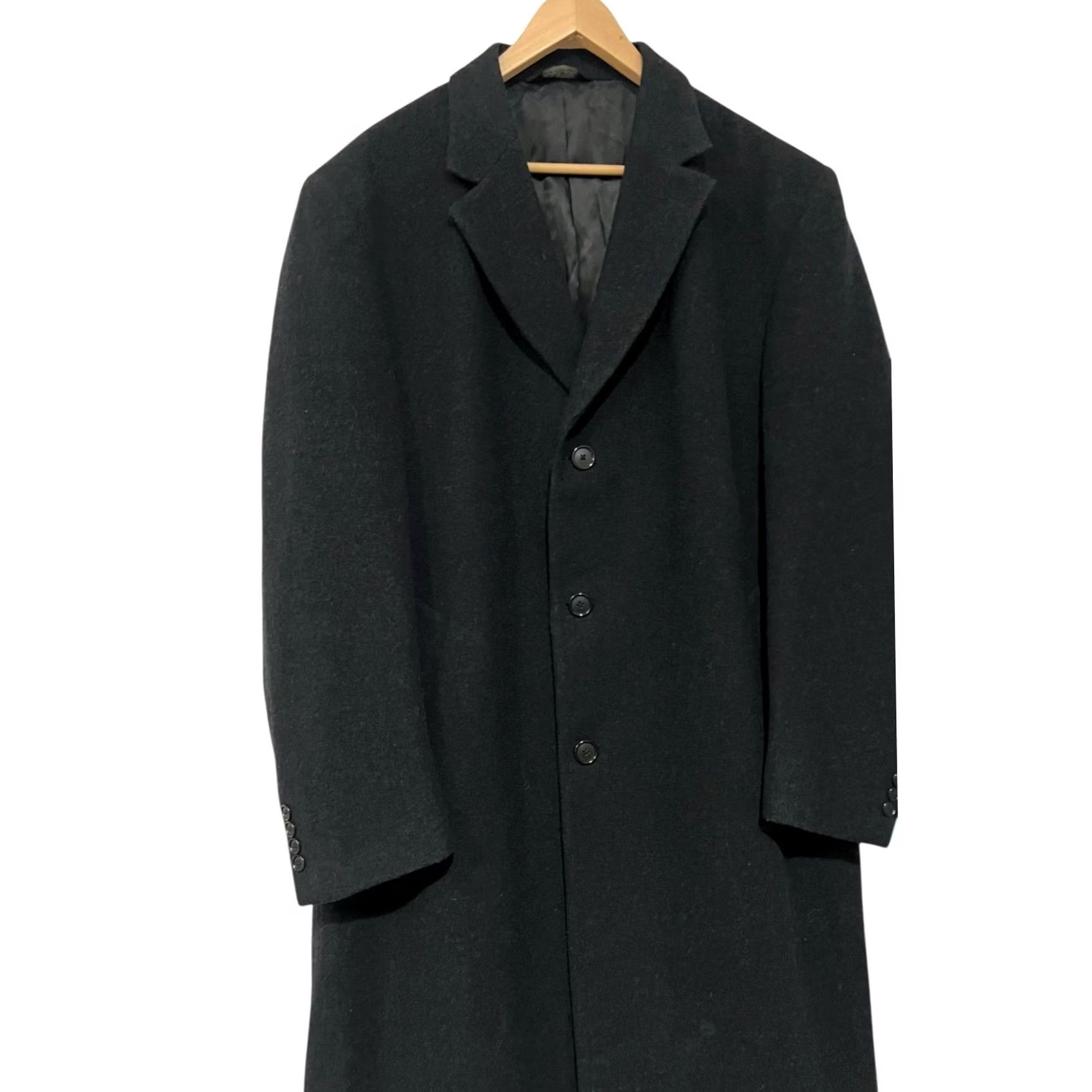 Jos. A. Bank Jos A Bank Topcoat Overcoat Coat Mens 42R Wool Dark Gray 3 Button Flannel Size US XS / EU 42 / 0 - 4 Thumbnail