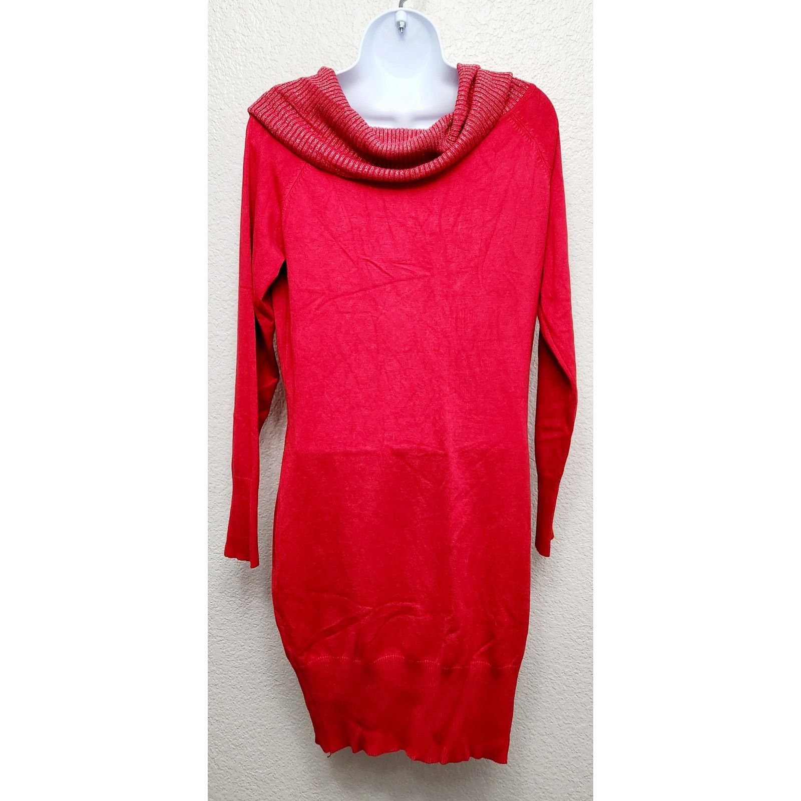 Other No Boundaries Red Silver Cowl Neck Dress XL 15 17 Juniors Size XL / US 12-14 / IT 48-50 - 4 Thumbnail