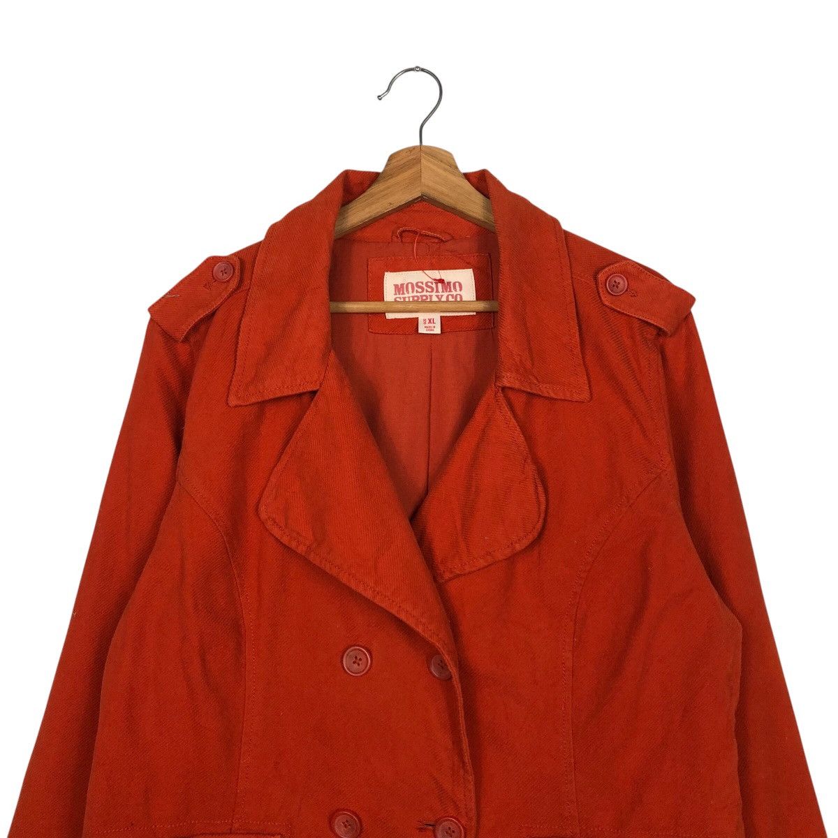 Japanese Brand × Mossimo 📌Rich Red Mossimo Supply Co Bomber Jacket Double Breast Size US XL / EU 56 / 4 - 4 Thumbnail