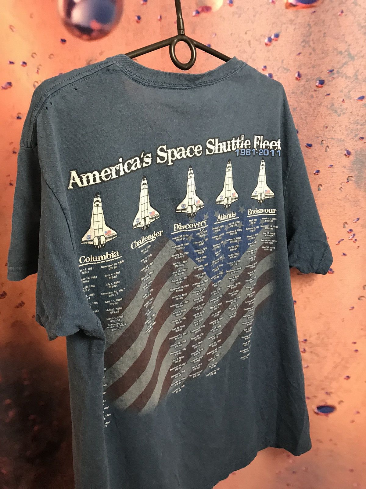Vintage Vintage Americas Pride The space centre program t shirt Size US L / EU 52-54 / 3 - 3 Thumbnail