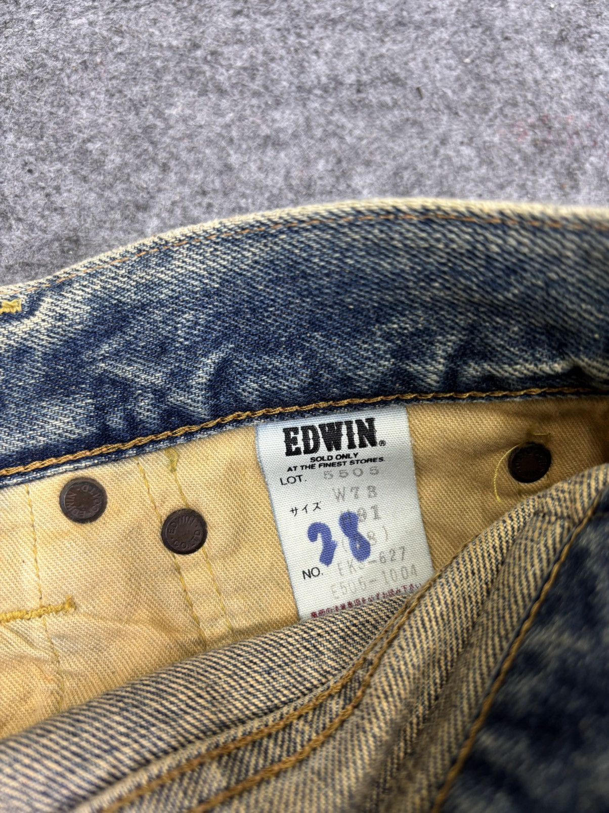 Edwin 💥Wide Selvedge💥Vintage Edwin 505X Medium Wash Denim F843 Size US 28 / EU 44 - 11 Thumbnail
