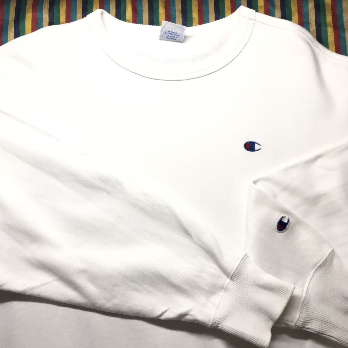 Other CHAMPION JAPAN Pullover Embroidered Sweatshirt White JAPAN Size US L / EU 52-54 / 3 - 9 Thumbnail