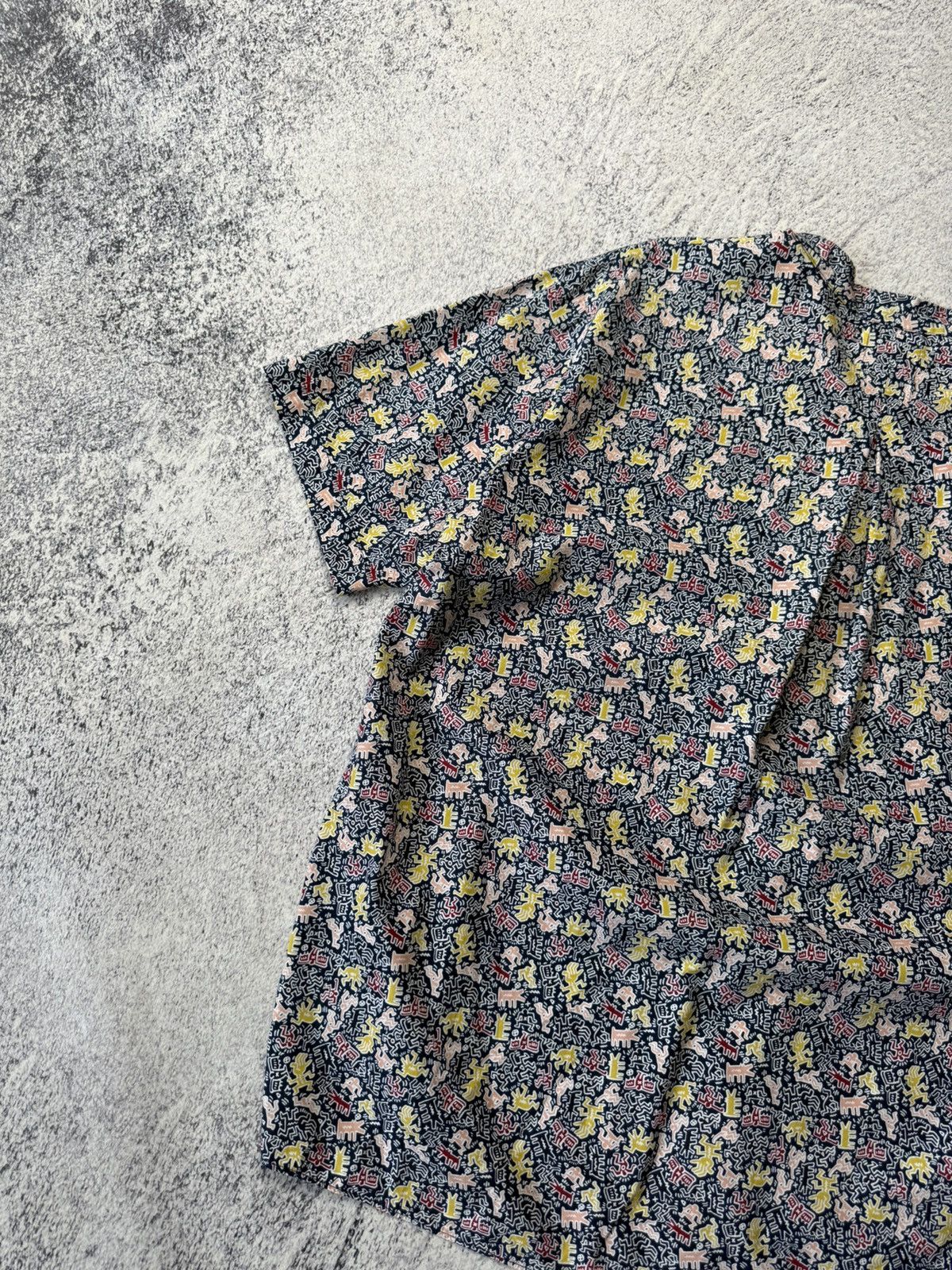 Japanese Brand Lacoste & Keith Haring Monogram Polo Shirt Y2K Size XS / US 0-2 / IT 36-38 - 21 Thumbnail