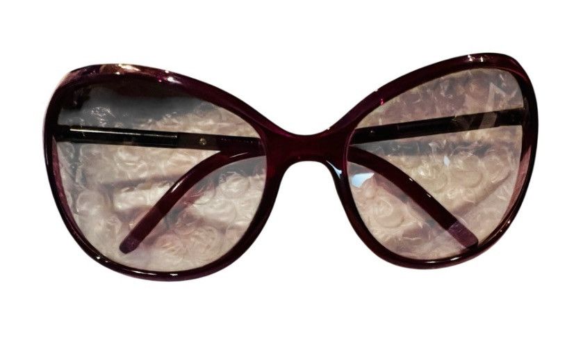 Burberry Burberry Butterfly Oversized Burgundy Sunglasses with Case Size ONE SIZE - 1 Thumbnail