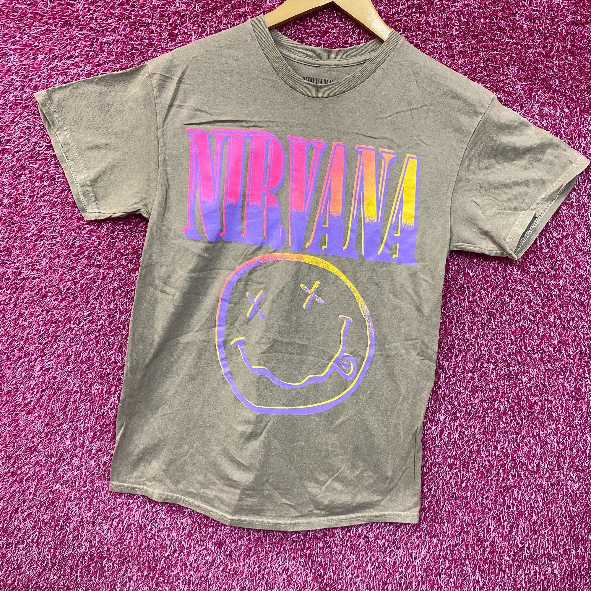 Nirvana Nirvana Nevermind Dead Smiley Beige Sunset Smiley T-Shirt Me Size US M / EU 48-50 / 2 - 3 Thumbnail