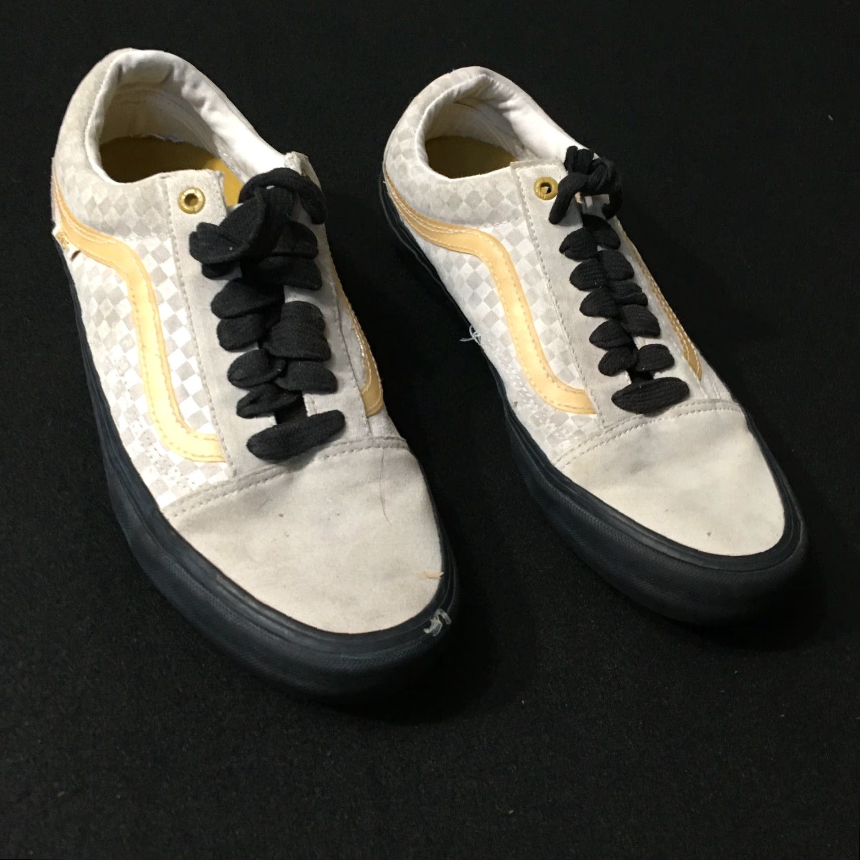 Vans Vans Off The Wall 500714 Low Top Lace Up Skateboard Shoes 9.0 Mens Sneakers Ivory Safety:None N/A Size US M / EU 48-50 / 2 - 2 Thumbnail