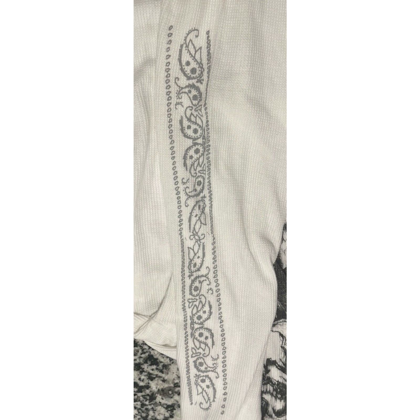 Vintage VINTAGE MMA Elite Shirt Men’s 2XL White Skull Graphic Print Thermal Sleeves Gothic Grunge Button Size US XXL / EU 58 / 5 - 6 Thumbnail