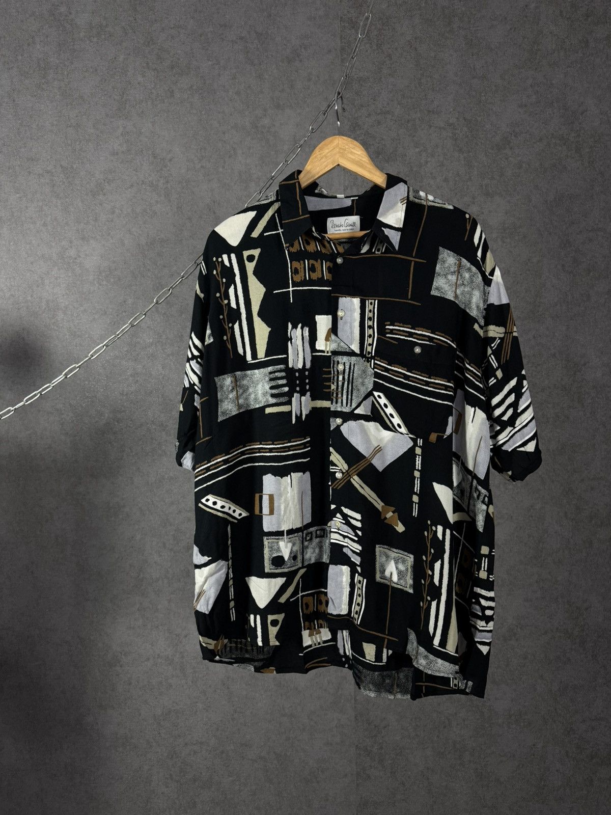 Vintage Roberto Cavalli art crazy hawaiian vintage shirt Size US XL / EU 56 / 4 - 1 Thumbnail