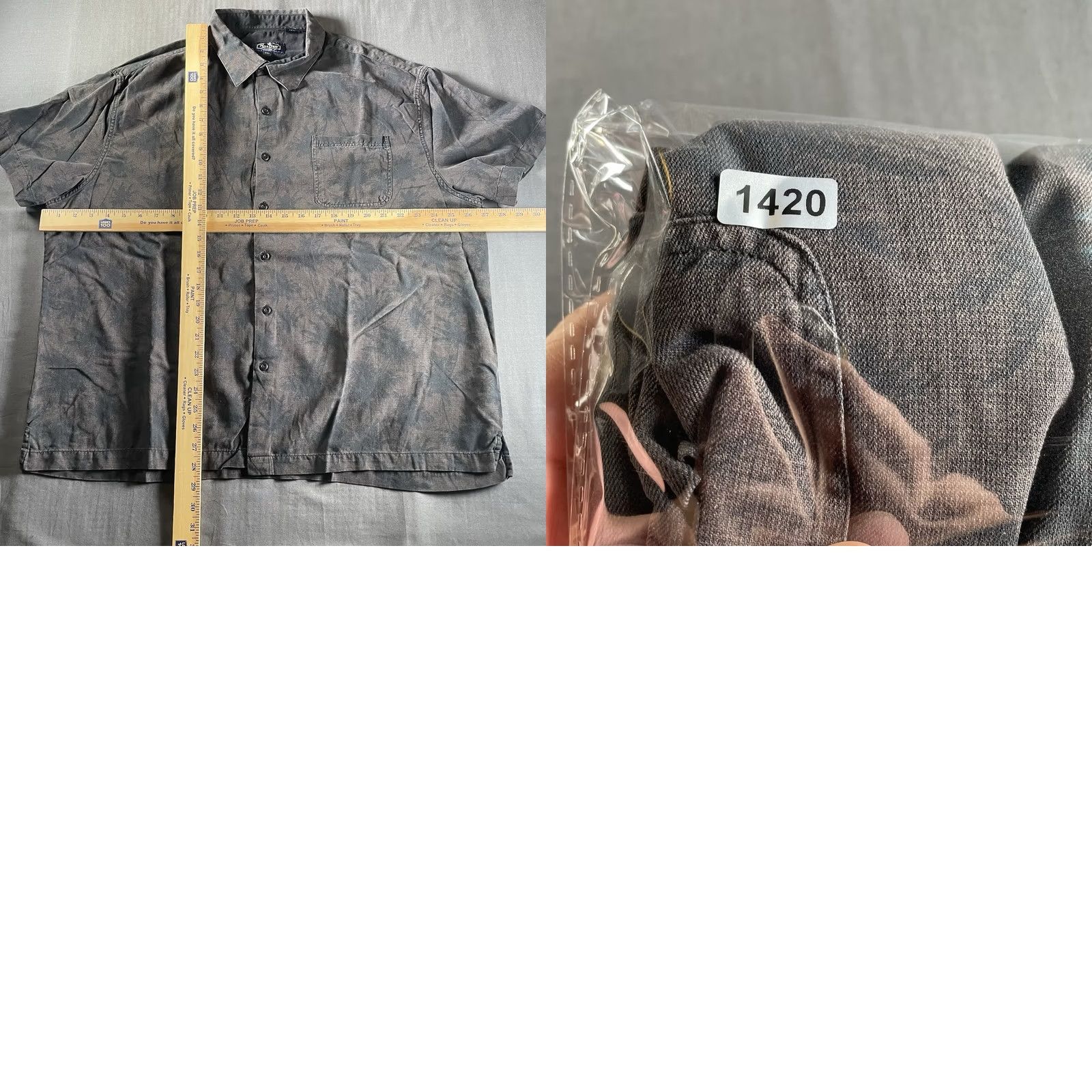 Nat Nast Nat Nast Shirt Mens 2XL Gray Palm Trees Short Sleeve Button Up Luxury Originals Size US XXL / EU 58 / 5 - 8 Thumbnail