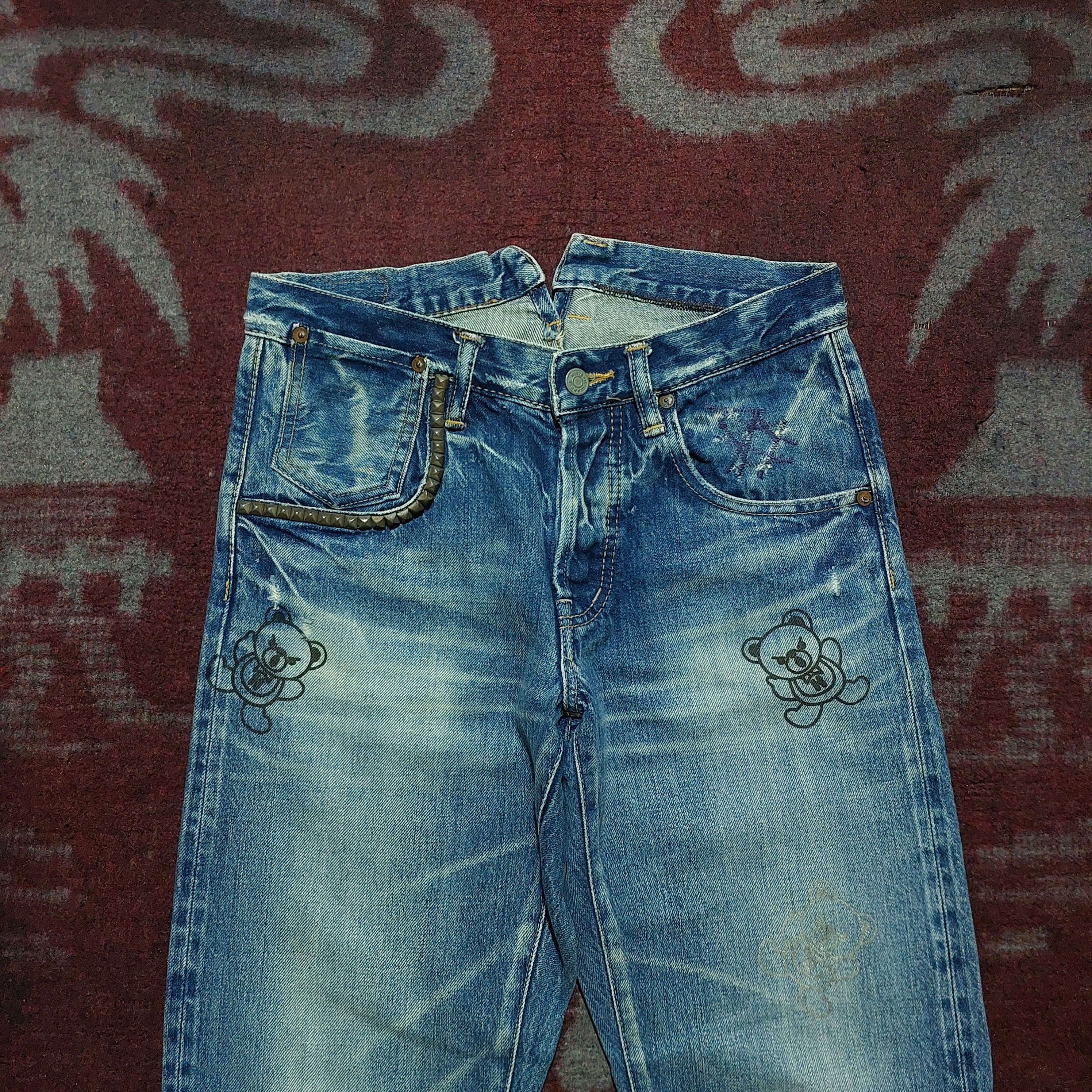Hysteric Glamour Hysteric Glamour japanese buckle back selvedge blue denim Size US 28 / EU 44 - 2 Thumbnail