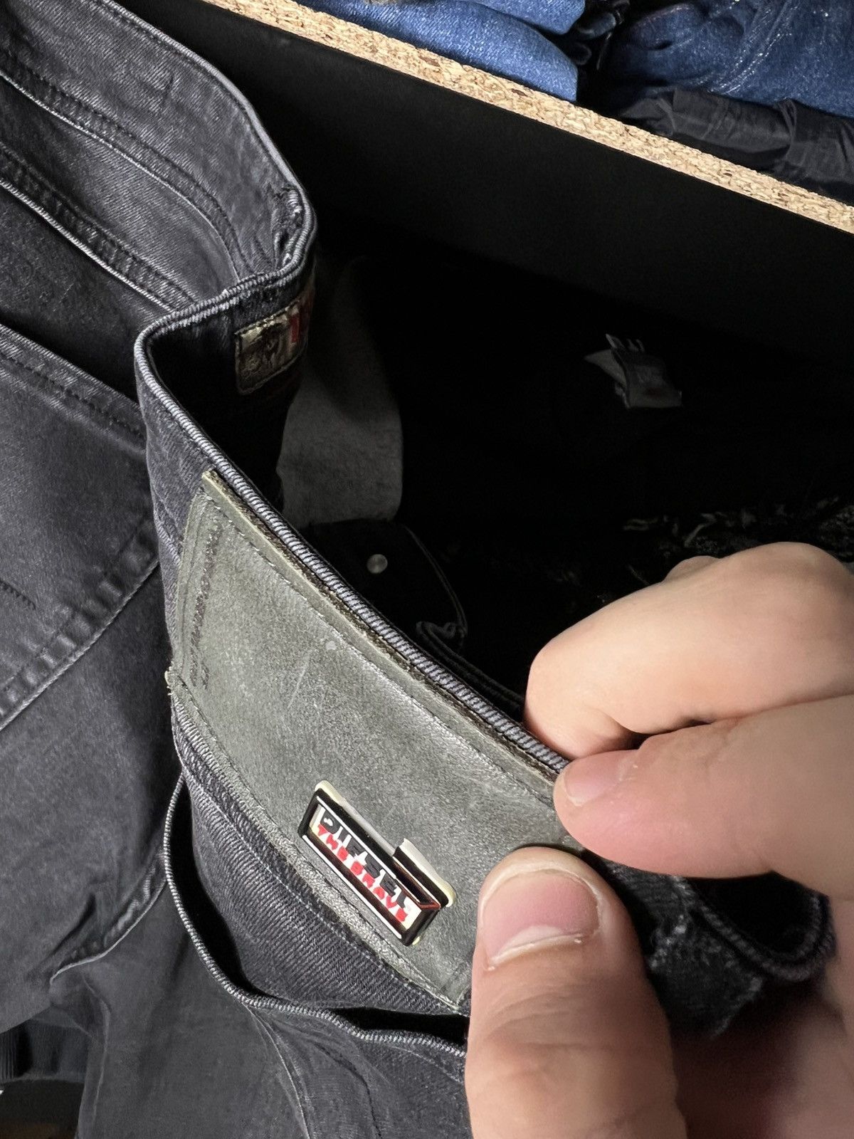 Diesel 👖 Diesel Denim Division Vintage Distressed Slim Jeans Size US 33 - 7 Thumbnail