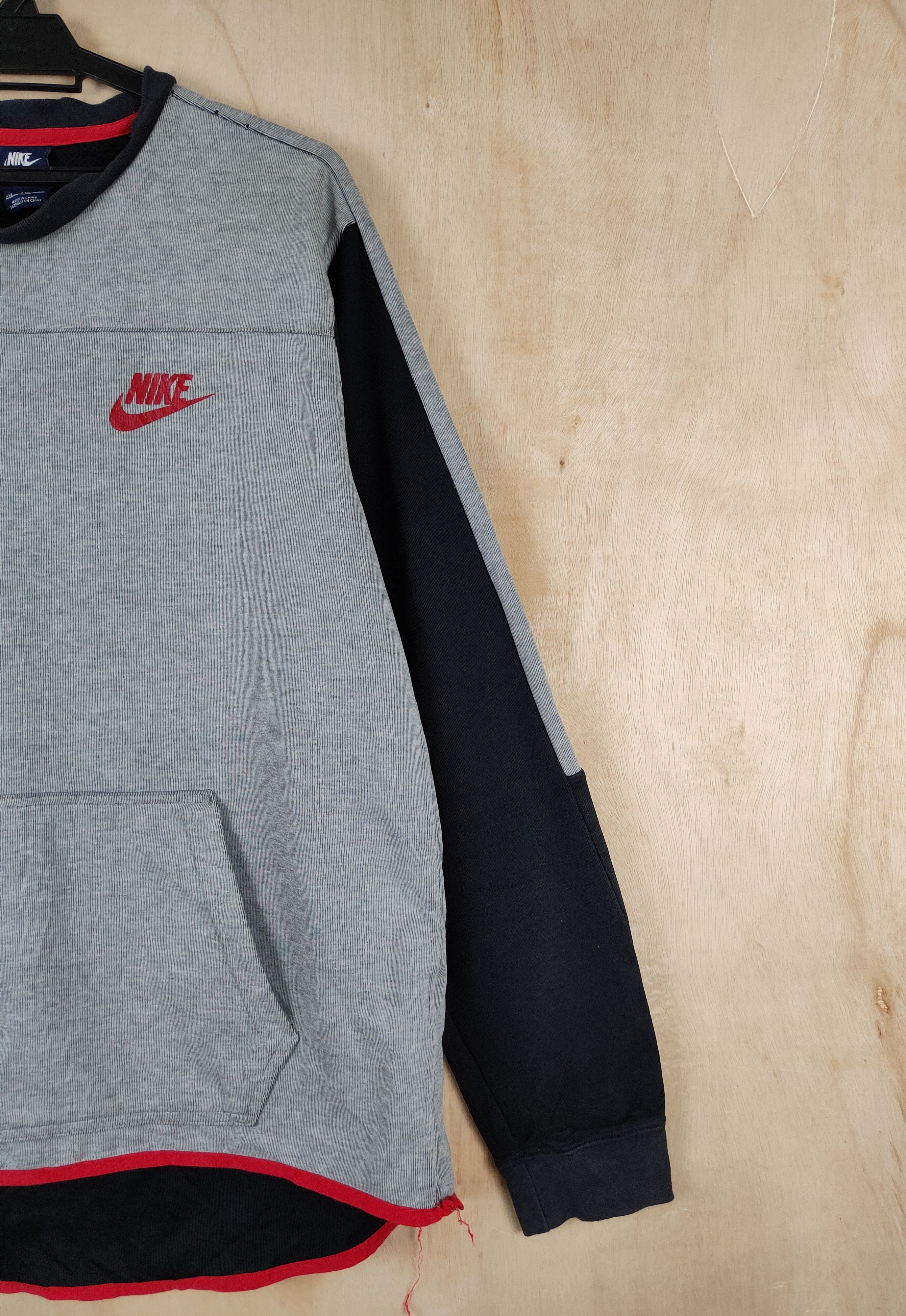 Nike × Vintage Nike Gray Black Sweatshirts #S2625 Size XXL / US 16-18 / IT 52-54 - 6 Thumbnail