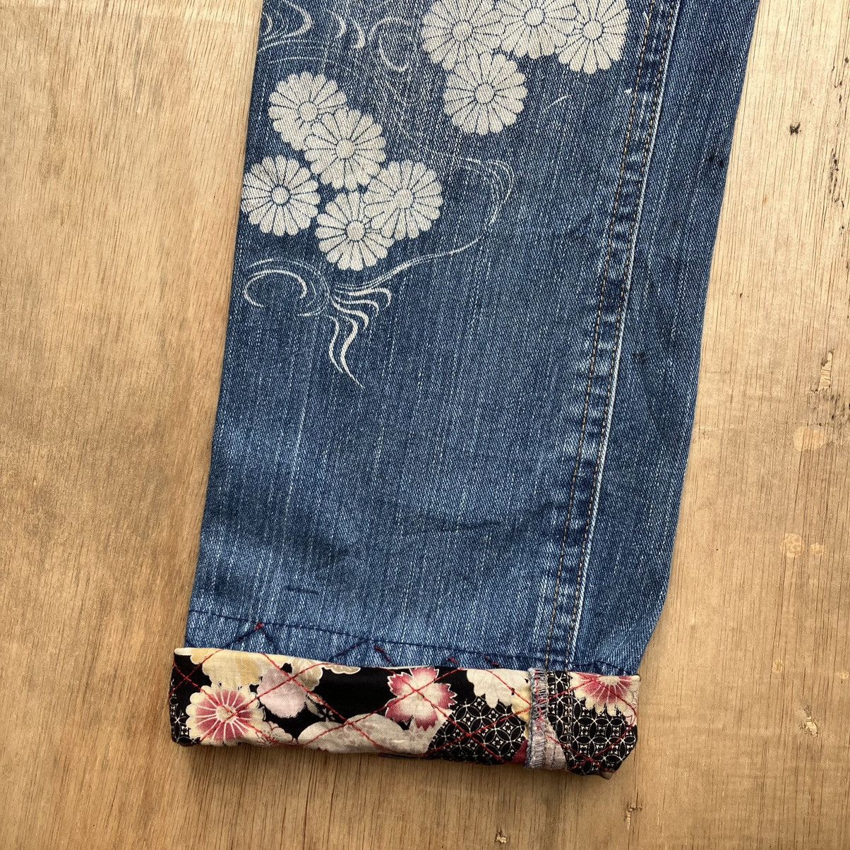 Japanese Brand SUKAJAN DENIM PATCHWORK BLUE WASH Size US 36 / EU 52 - 3 Thumbnail