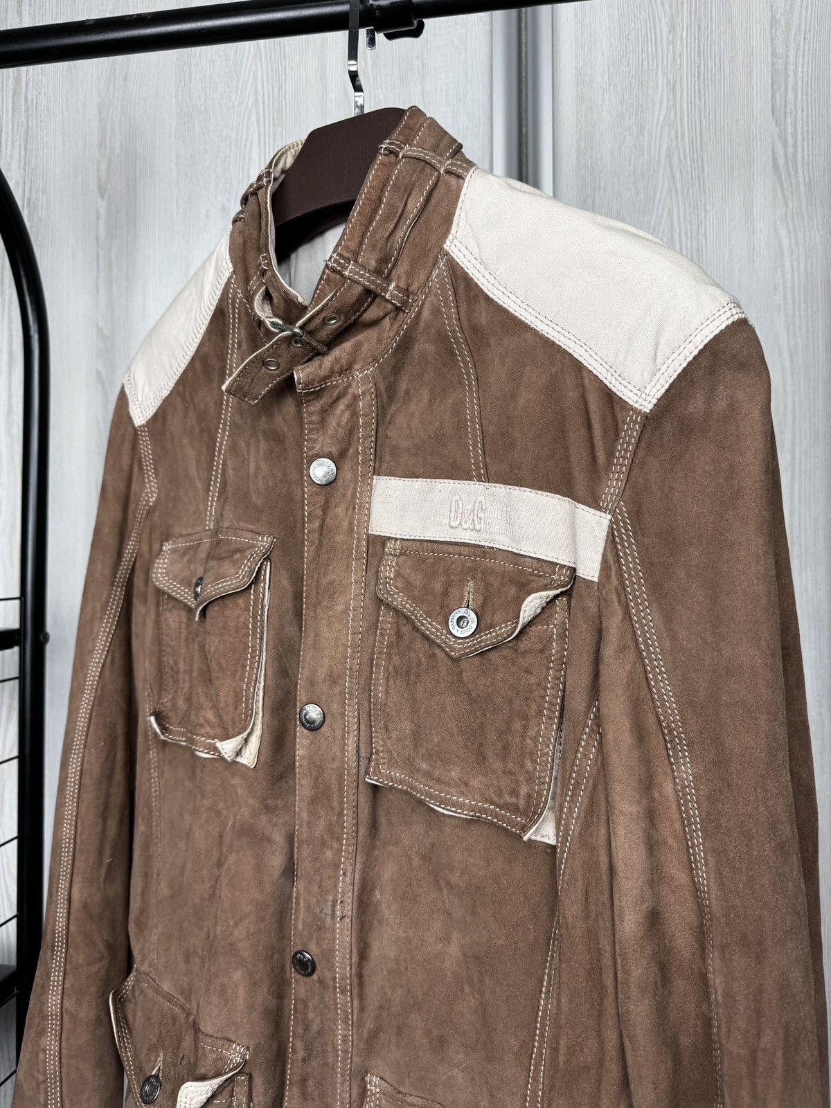 Dolce & Gabbana Dolce & Gabbana Leader SS05 lambskin suede leather jacket Size US L / EU 52-54 / 3 - 4 Thumbnail