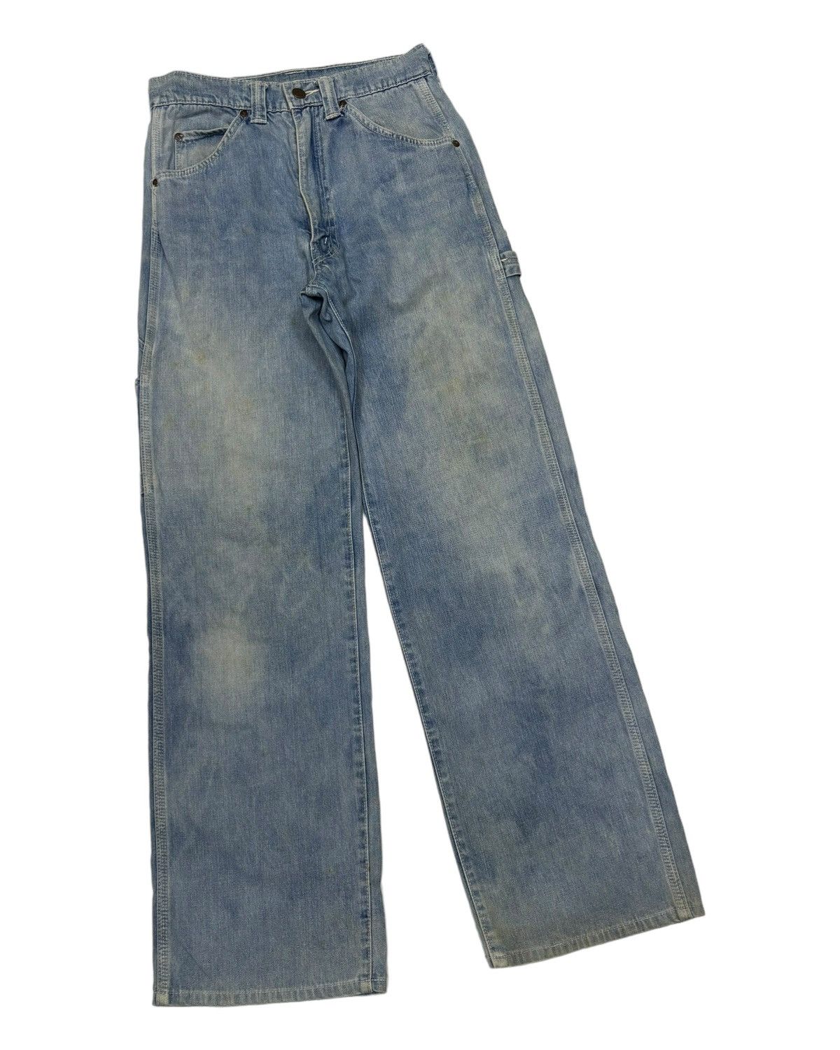 Big John × Carhartt RARE VINTAGE BIG JOHN ACID WASH CARPENTER PANTS Size US 26 / EU 42 - 3 Thumbnail