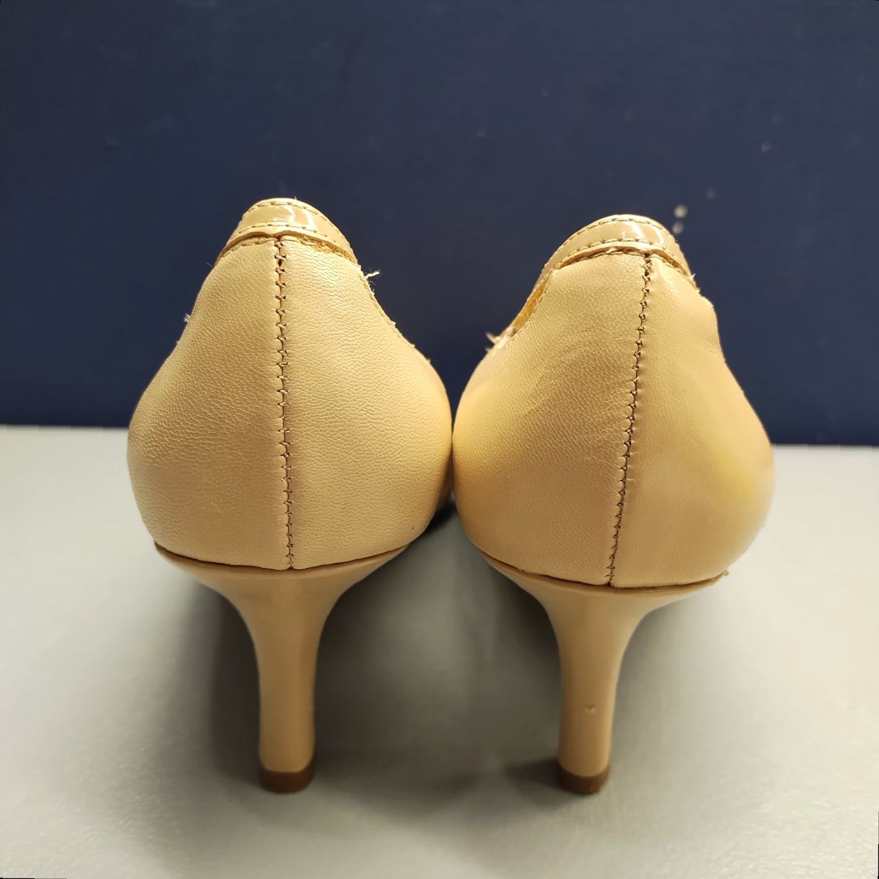 Ralph Lauren Lauren Ralph Lauren Evil Pump Heels Womens 7.5 Tan Leather Pointed Toe Slip On Size 7.5 Womens Shoes Size US 8 / IT 38 - 5 Thumbnail