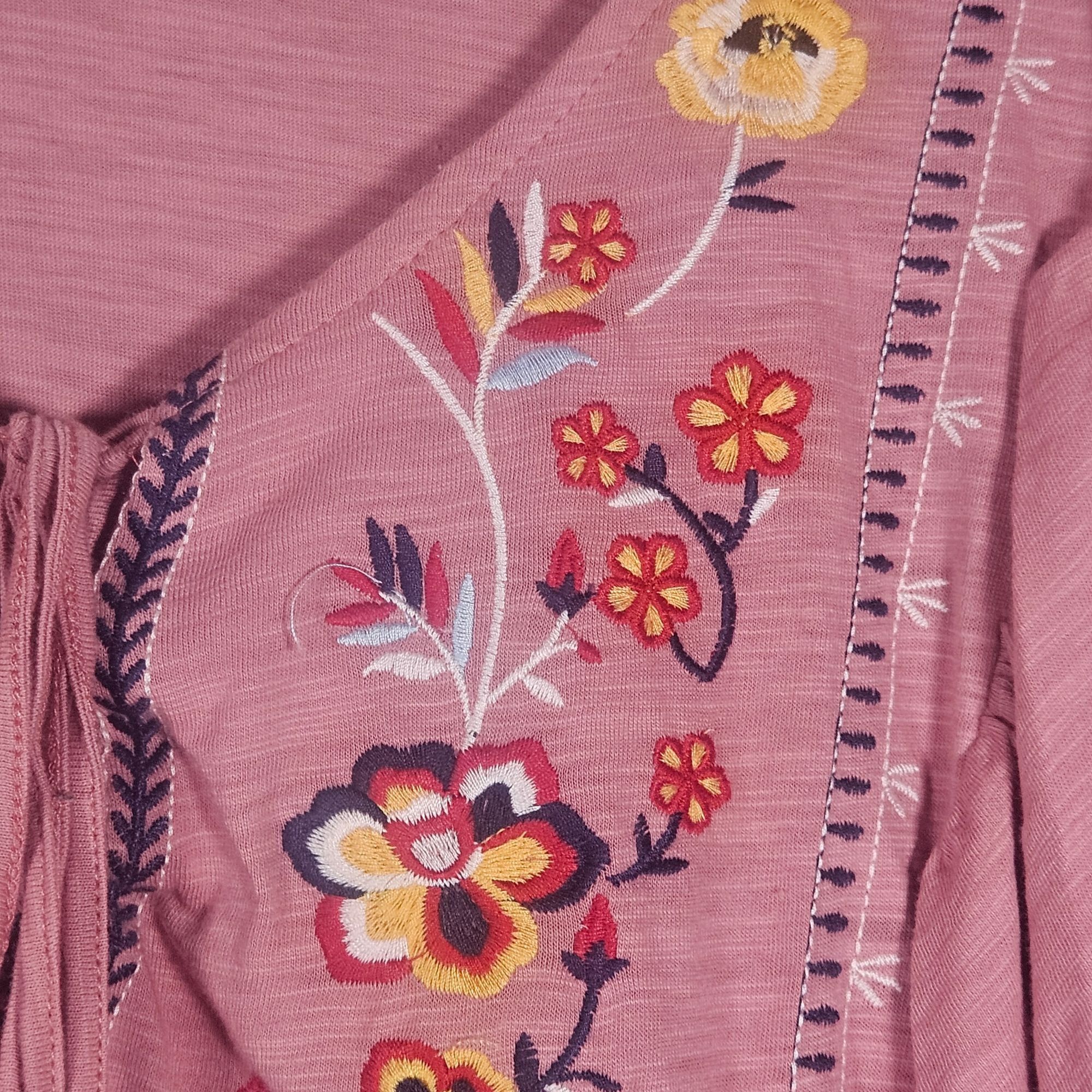 Other ODDY Mauve Woman’s Embroidered Peasant Ruffle Boho Top 3XL C Size 3XL / US 20-22 - 5 Thumbnail