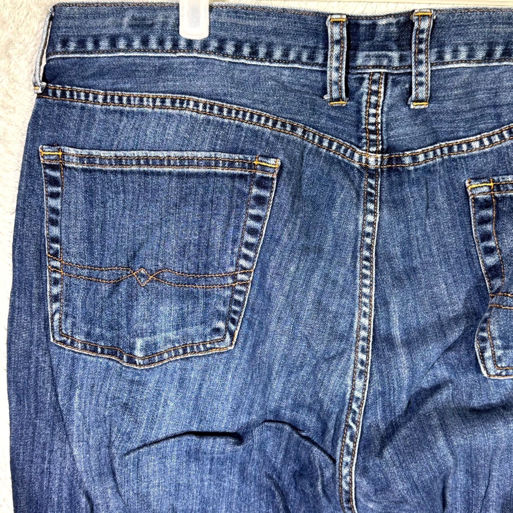 Lucky Brand Lucky Brand 361 Men Jeans 40 x 30 Blue Denim Vintage Straight Mid-Rise Stretch Size US 40 / EU 56 - 6 Thumbnail
