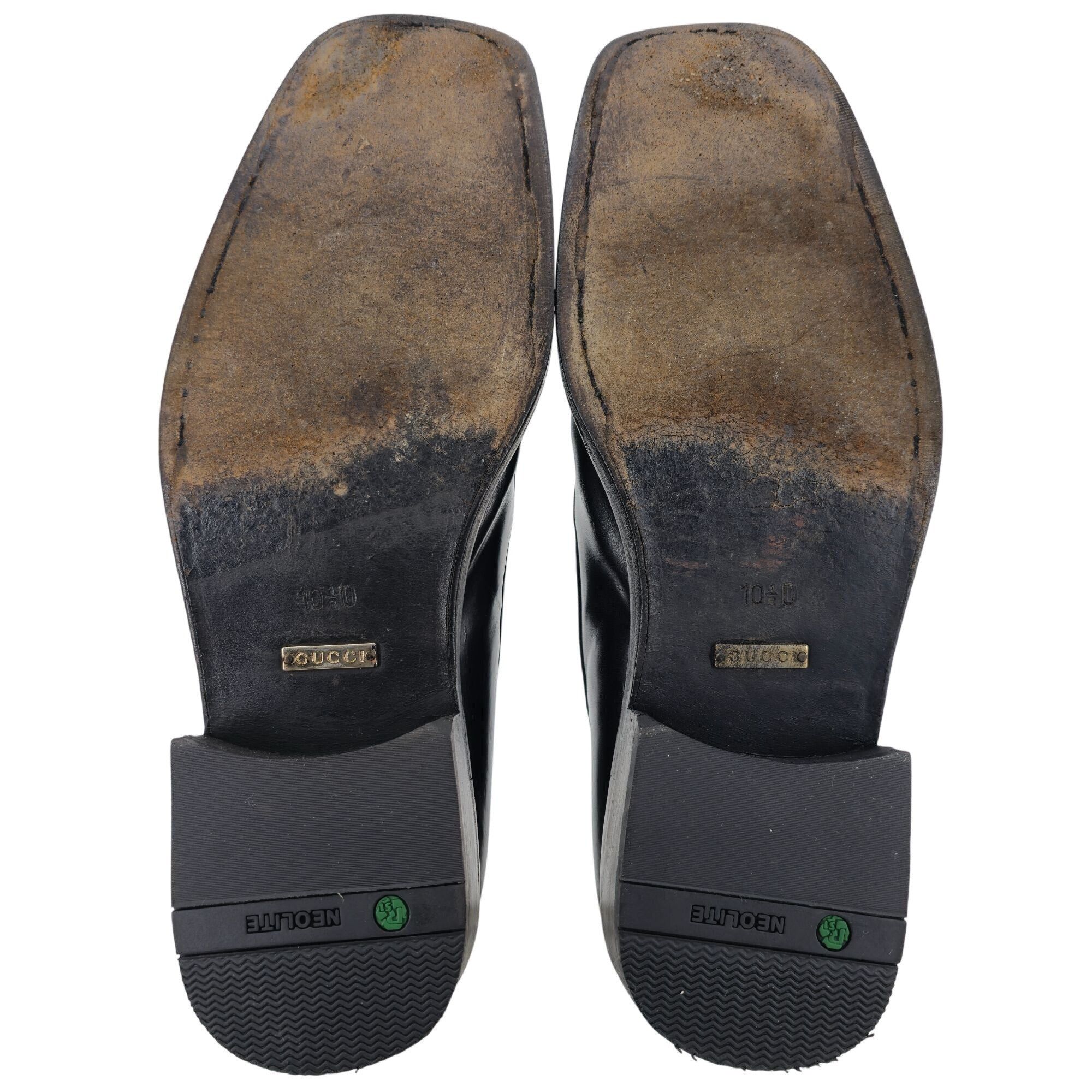 Gucci Gucci Italian Luxury Dress Shoes Men's 10.5 Black Leather Size US 10.5 / EU 43-44 - 3 Thumbnail